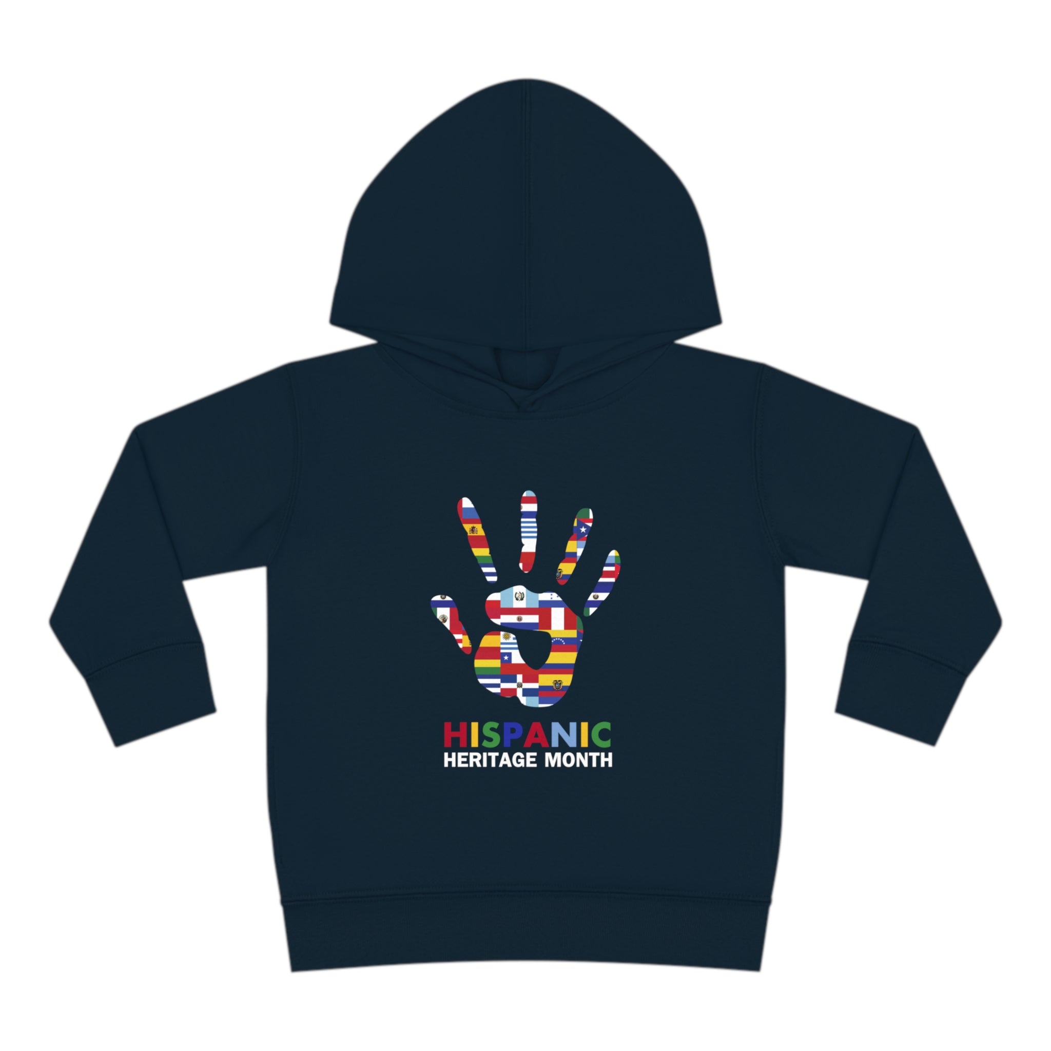 Flag Handprint - Hispanic Heritage Month Toddler Hoodie