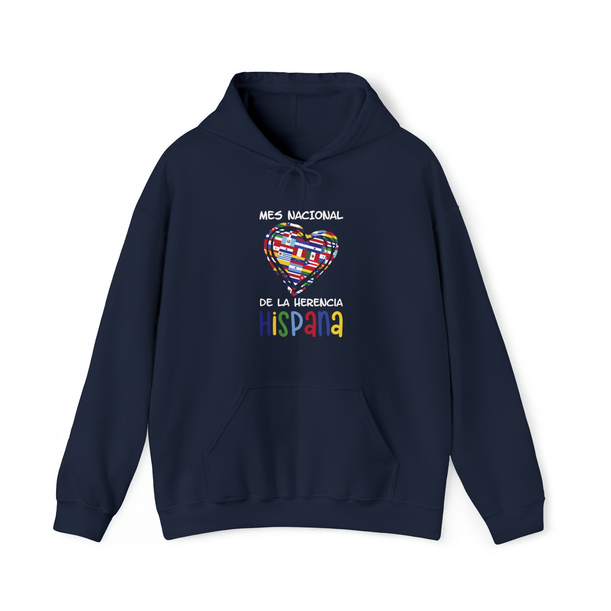Mes Nacional Heart - Hispanic Heritage Month Unisex Hoodie