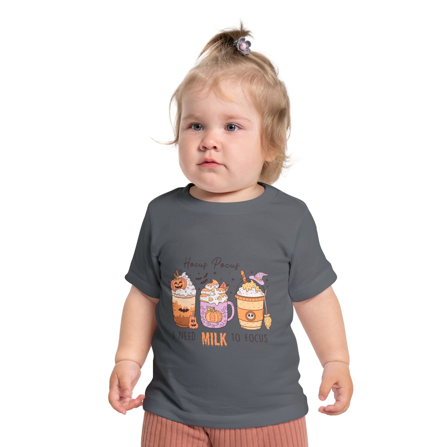 Hocus Pocus I Need Milk To Focus Baby Short Sleeve T-Shirt