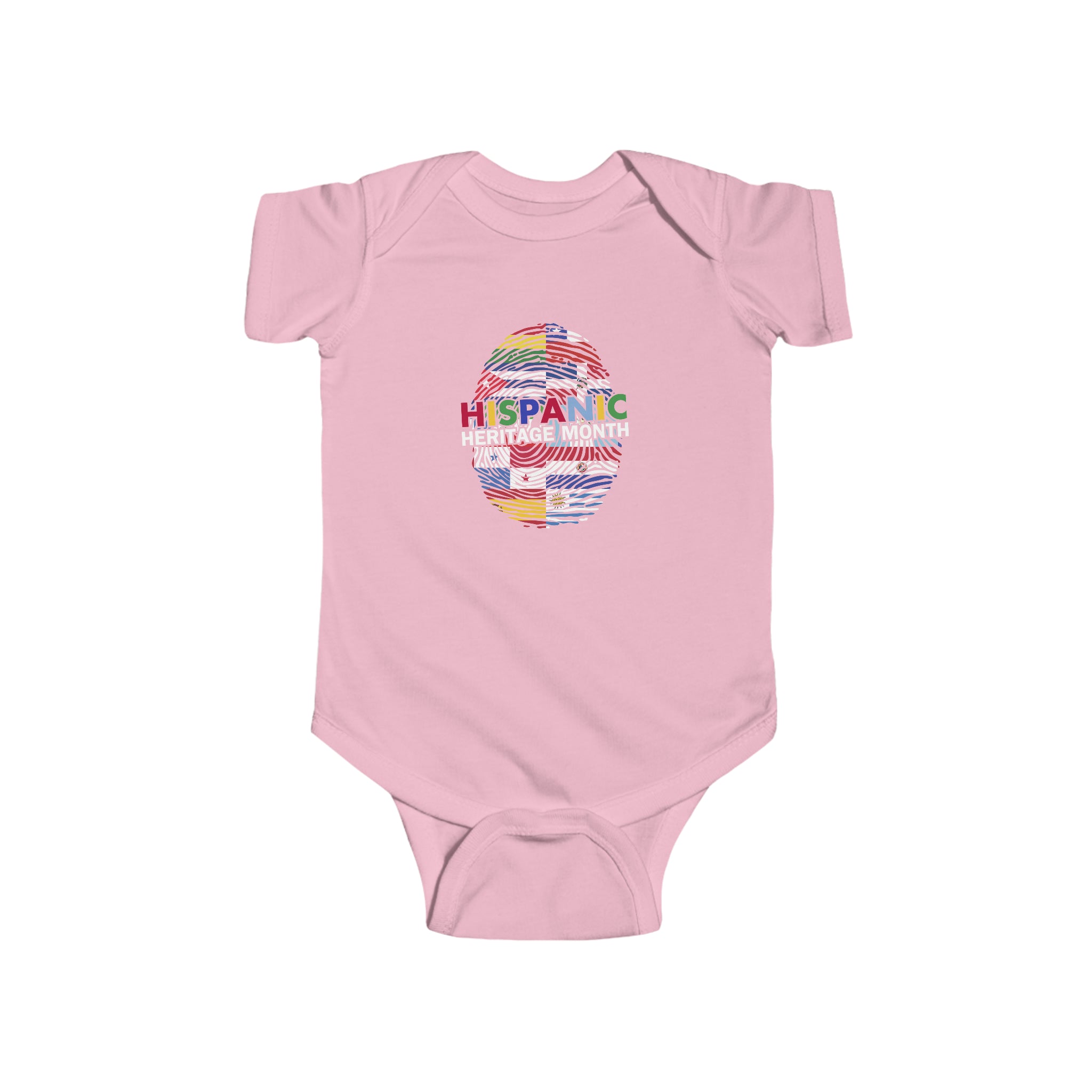 Flag Fingerprint - Hispanic Heritage Month Infant  Bodysuit