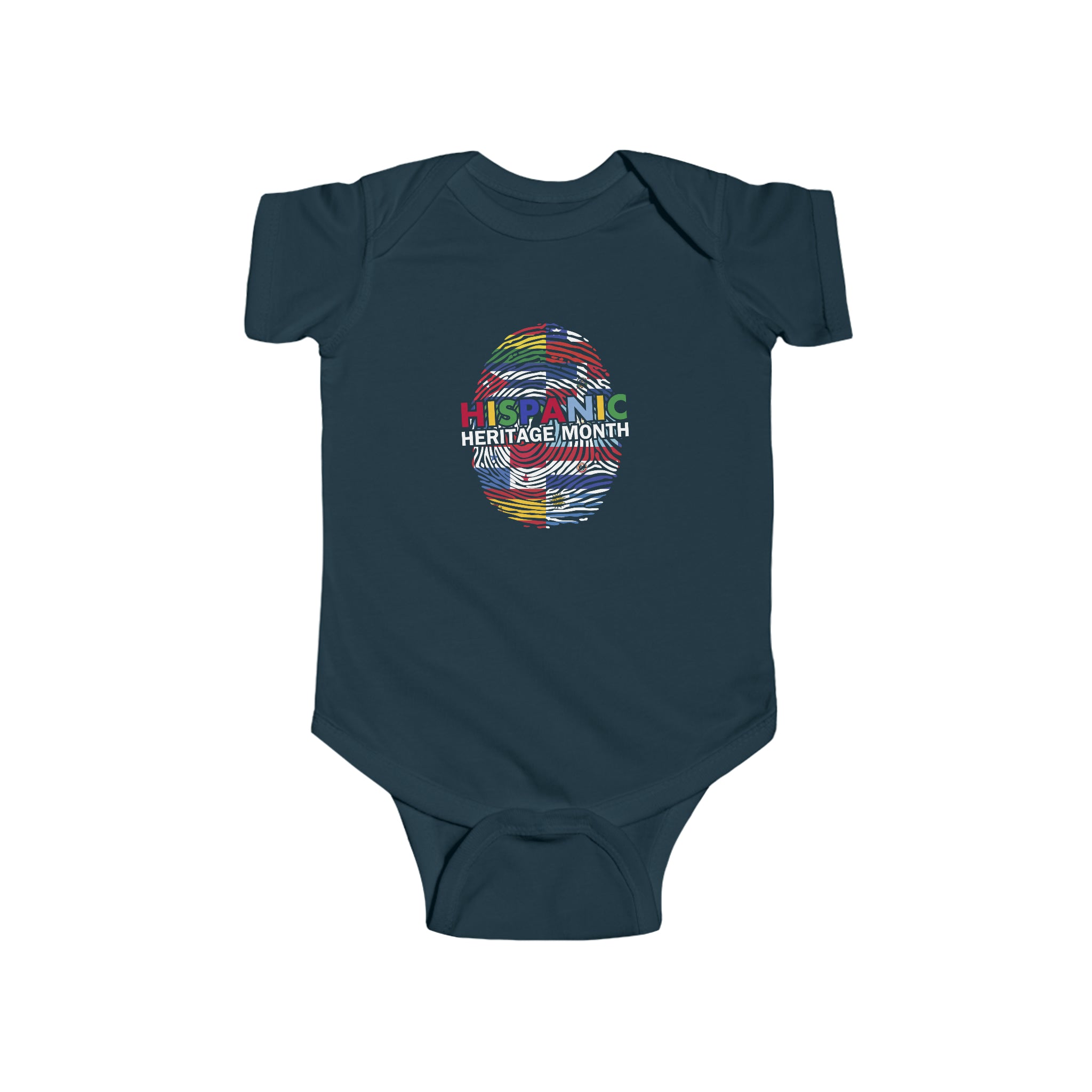 Flag Fingerprint - Hispanic Heritage Month Infant  Bodysuit