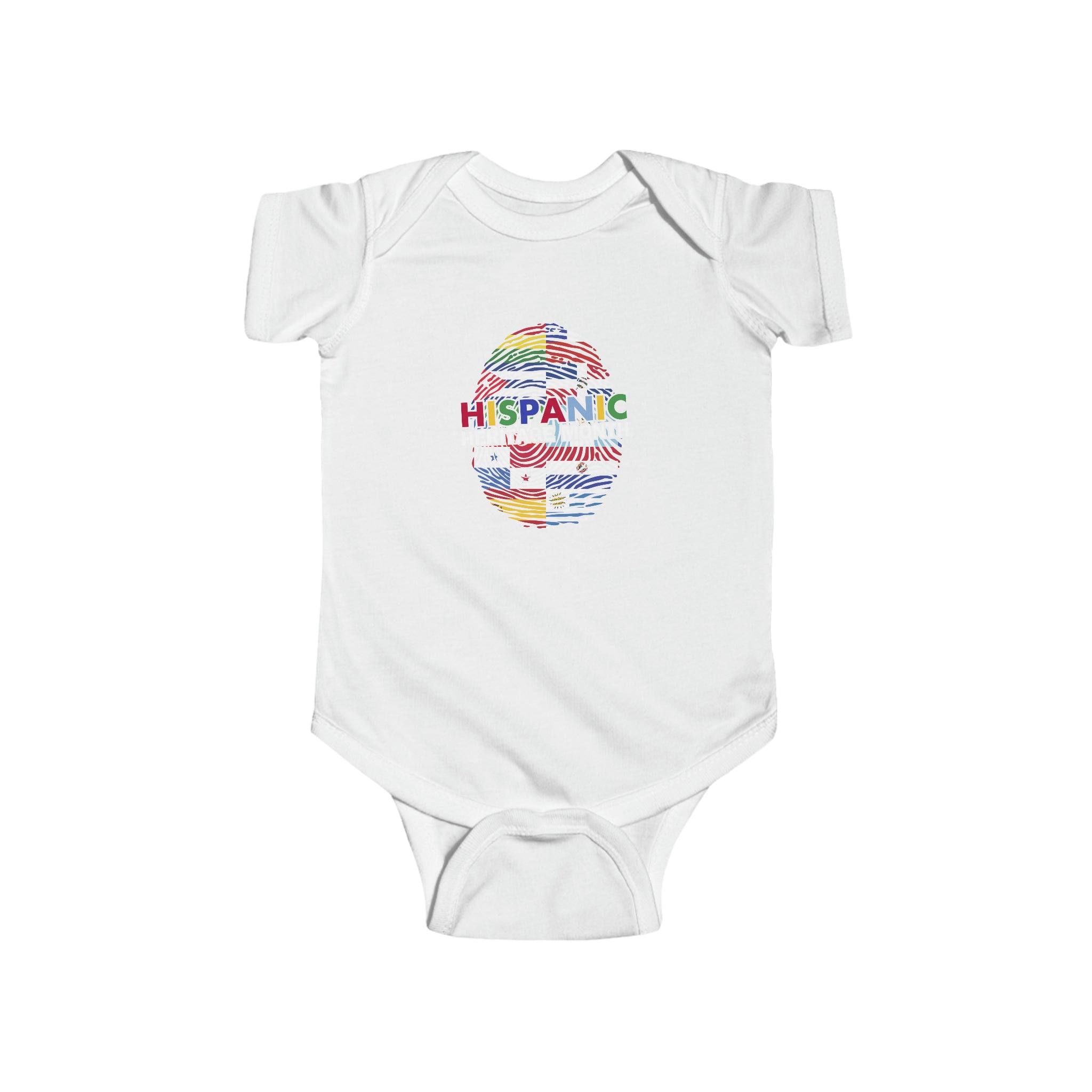 Flag Fingerprint - Hispanic Heritage Month Infant  Bodysuit