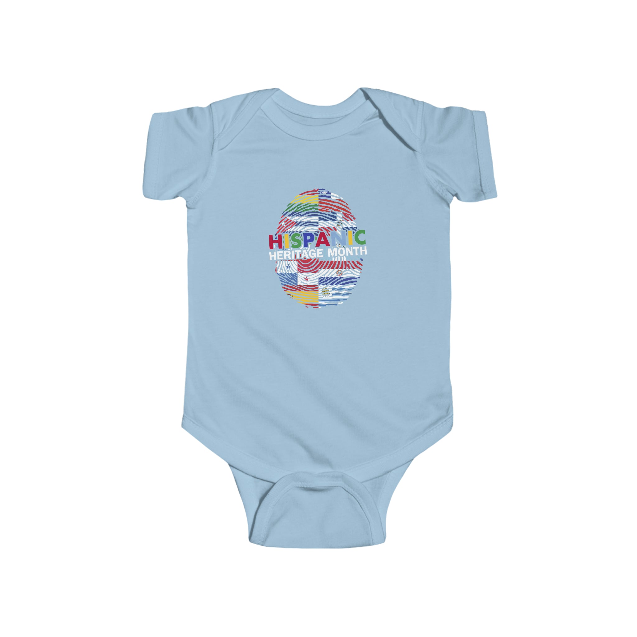 Flag Fingerprint - Hispanic Heritage Month Infant  Bodysuit