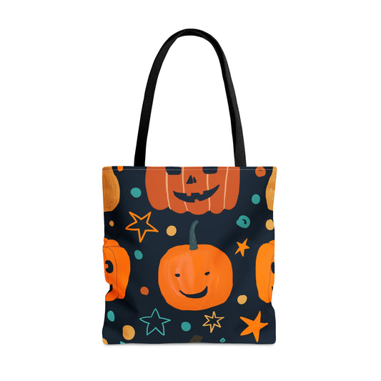 Halloween Pumpkins & Stars Tote Bag (AOP)