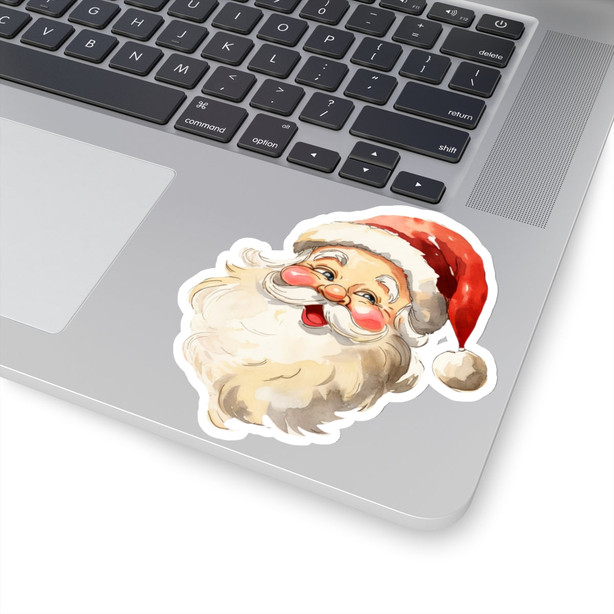 Santa Claus Sticker, Retro Christmas Santa Kiss-Cut Stickers