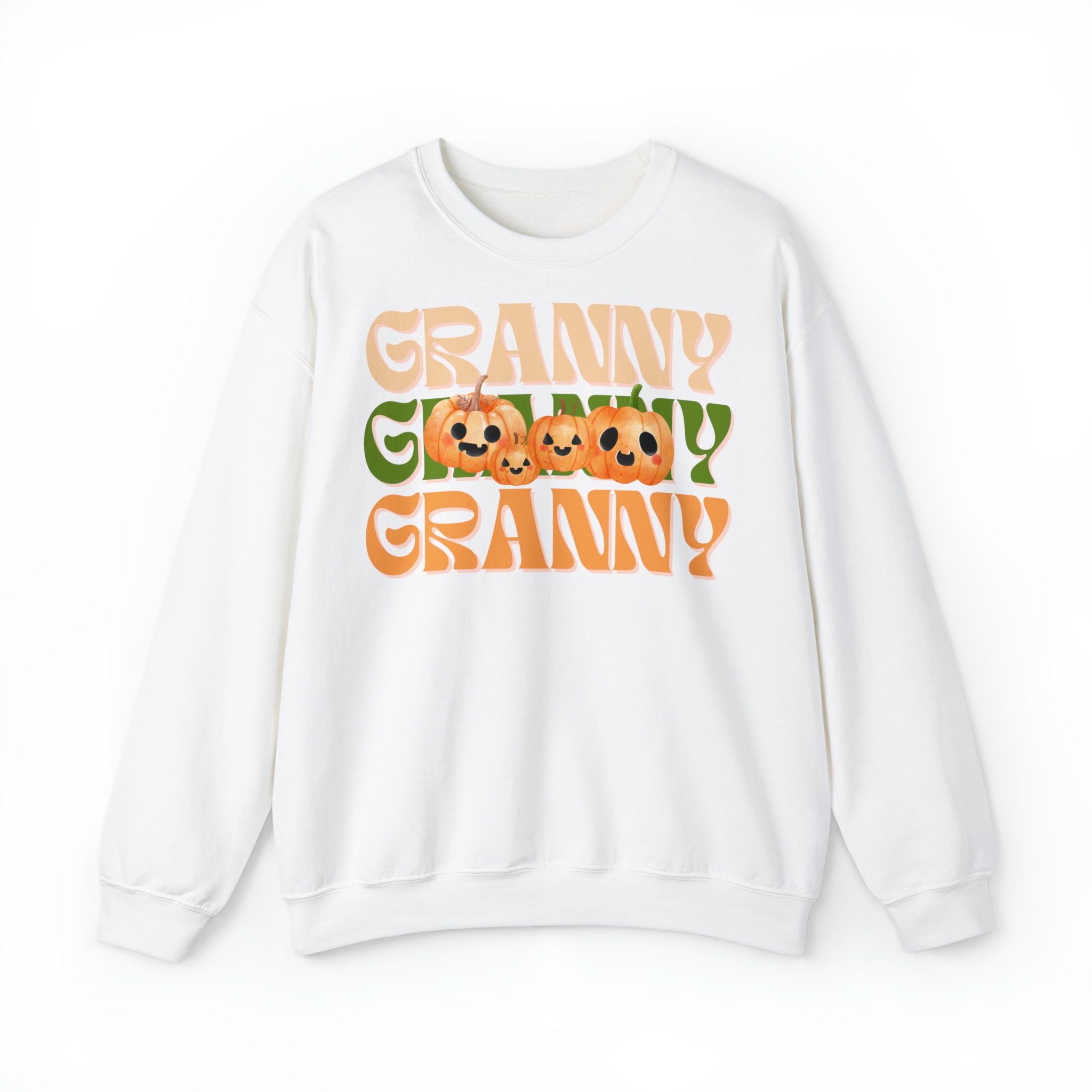 Granny Pumpkin Unisex Heavy Blend™ Crewneck Sweatshirt