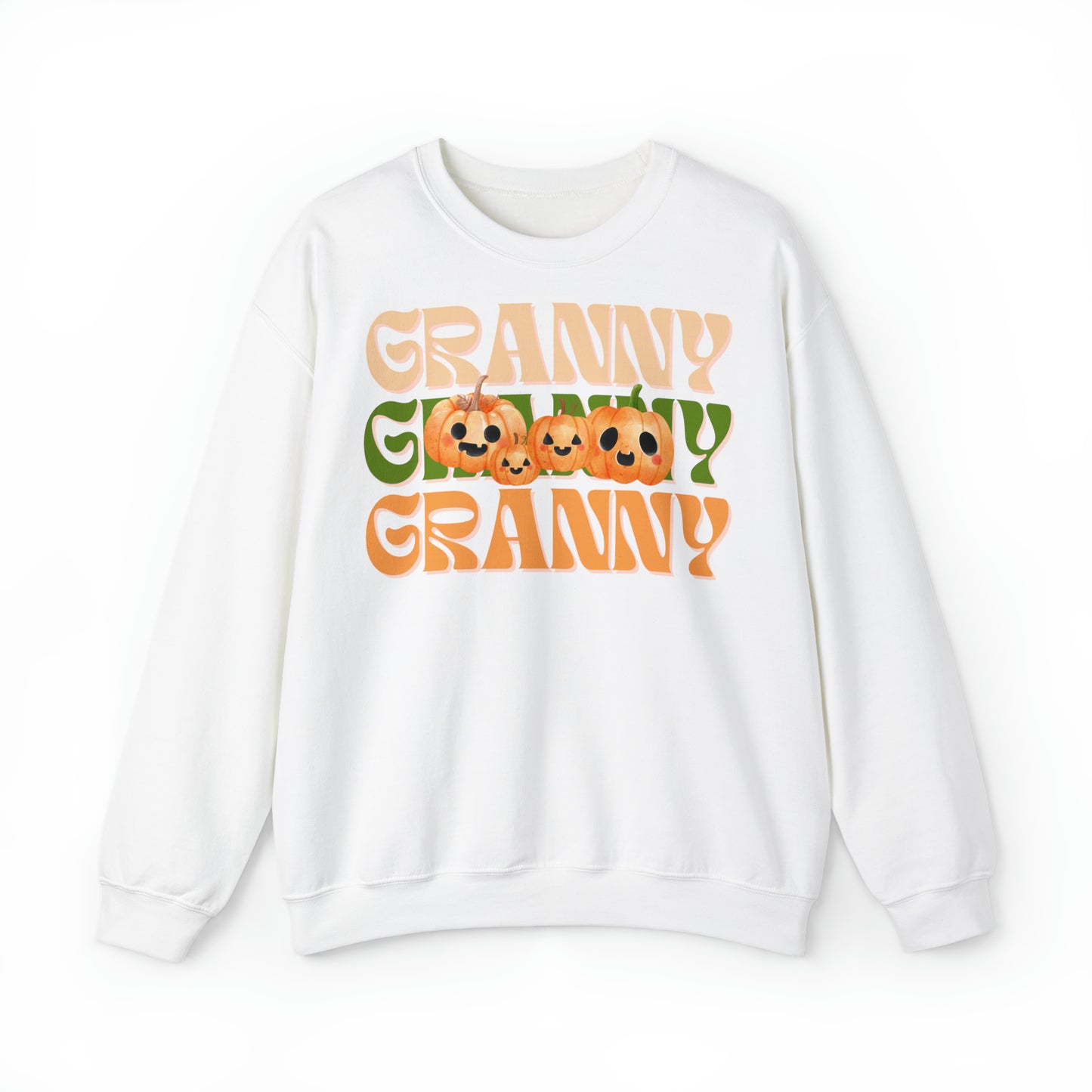 Granny Pumpkin Unisex Heavy Blend™ Crewneck Sweatshirt