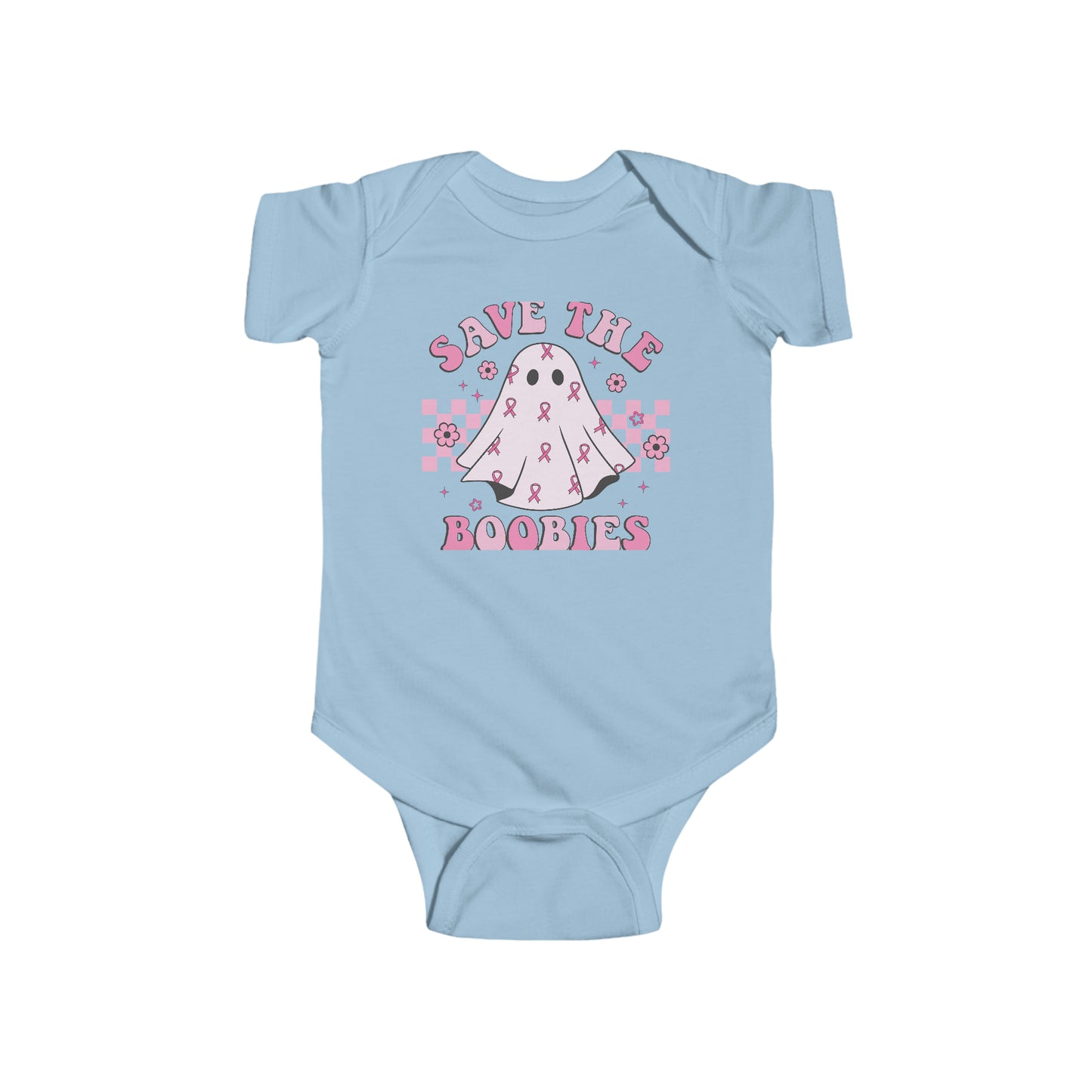 Save The Boobies Breast Cancer Awareness, Infant Fine Jersey Bodysuit