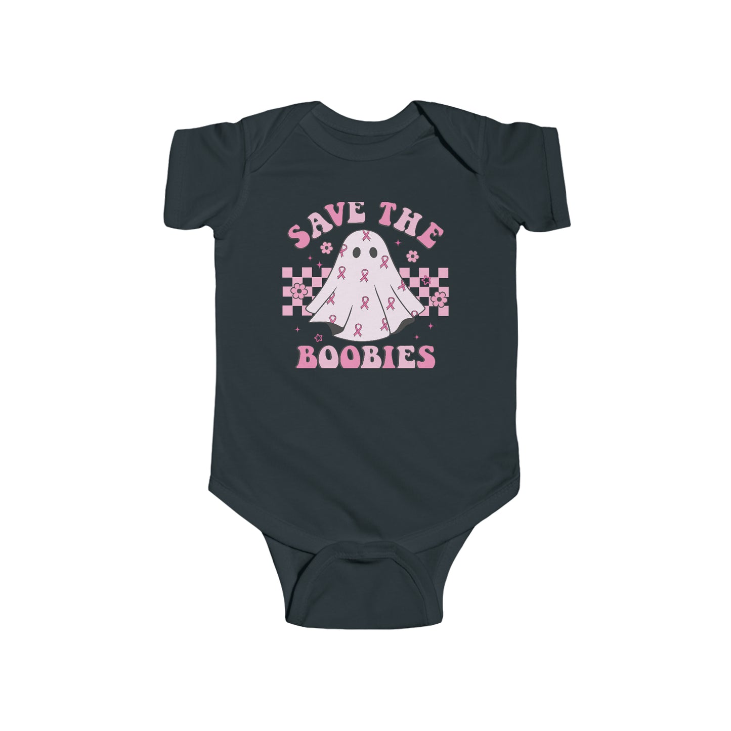 Save The Boobies Breast Cancer Awareness, Infant Fine Jersey Bodysuit