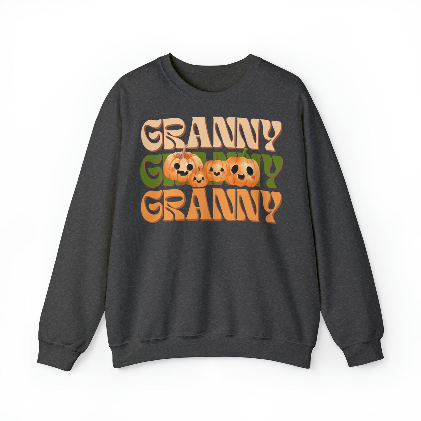 Granny Pumpkin Unisex Heavy Blend™ Crewneck Sweatshirt