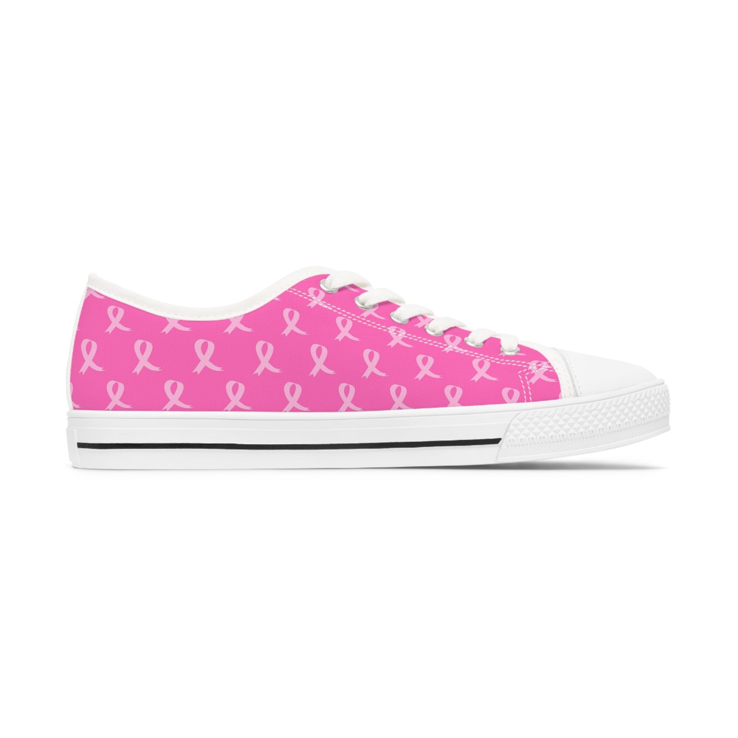 Breast Cancer Awareness Women's Low Top Sneakers