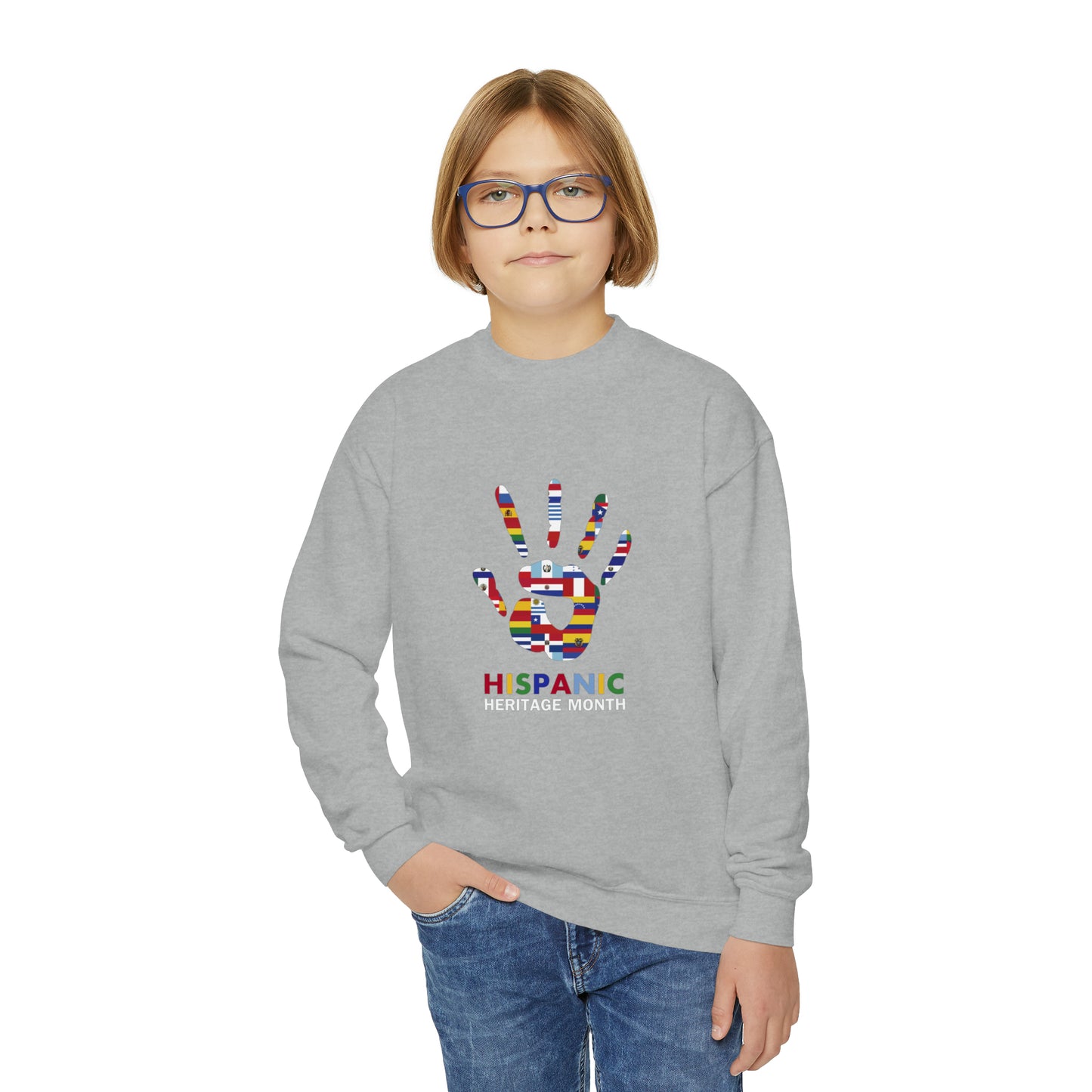 Hispanic Heritage Month Youth Crewneck Sweatshirt