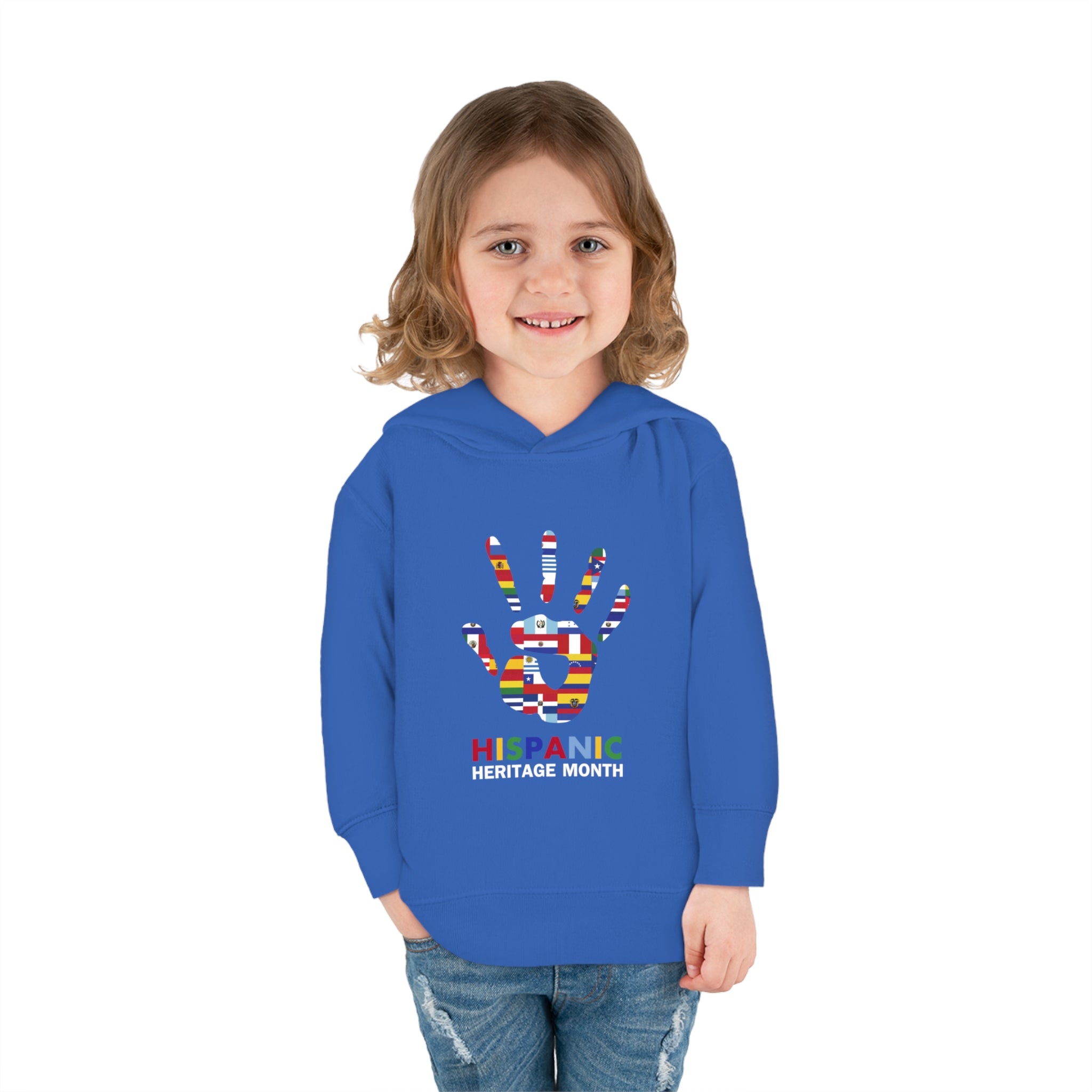 Flag Handprint - Hispanic Heritage Month Toddler Hoodie