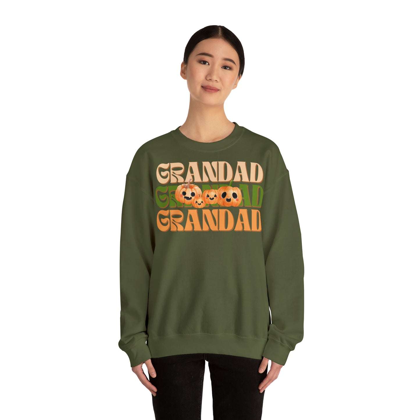 Grandad Pumpkin Unisex Heavy Blend™ Crewneck Sweatshirt