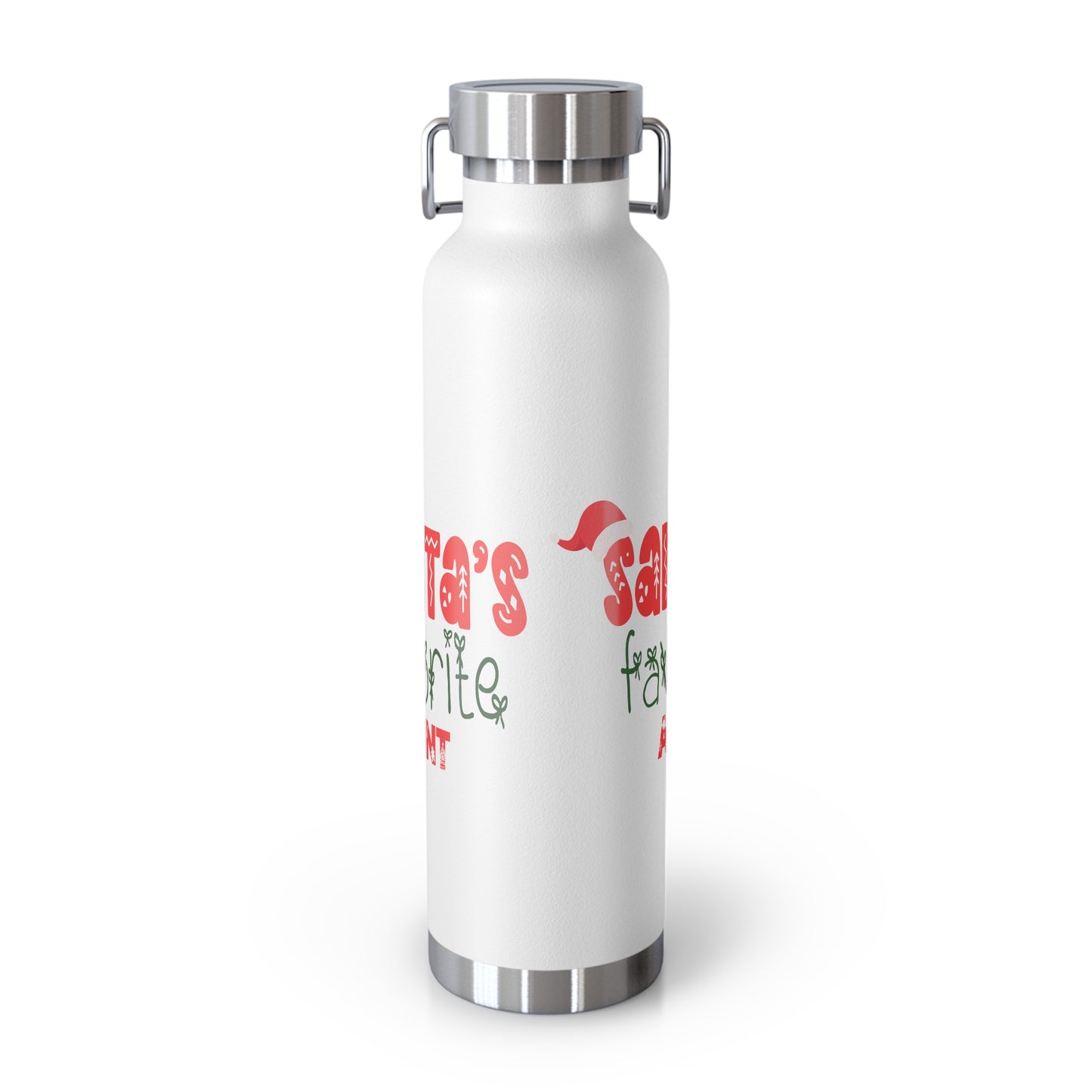 Santa's Favorite Aunt Copper Vacuum Insulated Bottle, 22oz