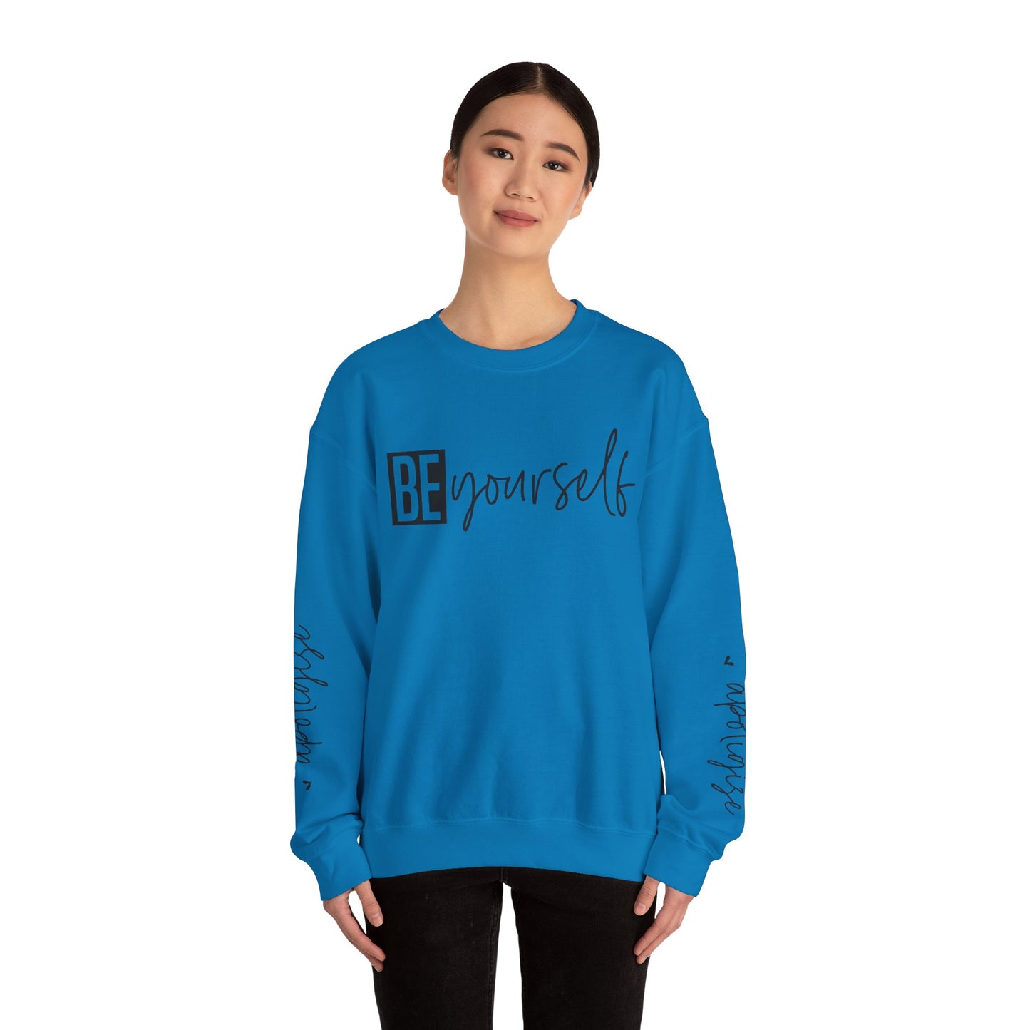 Be Yourself & Dont Apologise, Unisex Heavy Blend™ Crewneck Sweatshirt