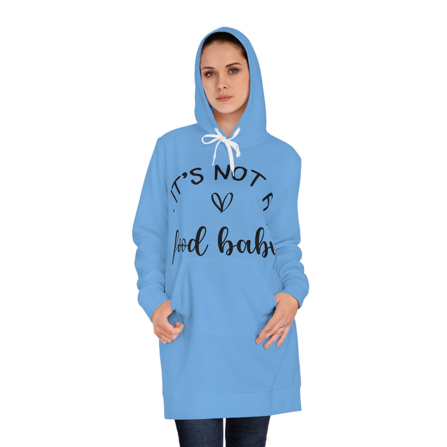 It's Not a Food Baby Women's Hoodie Dress (AOP)