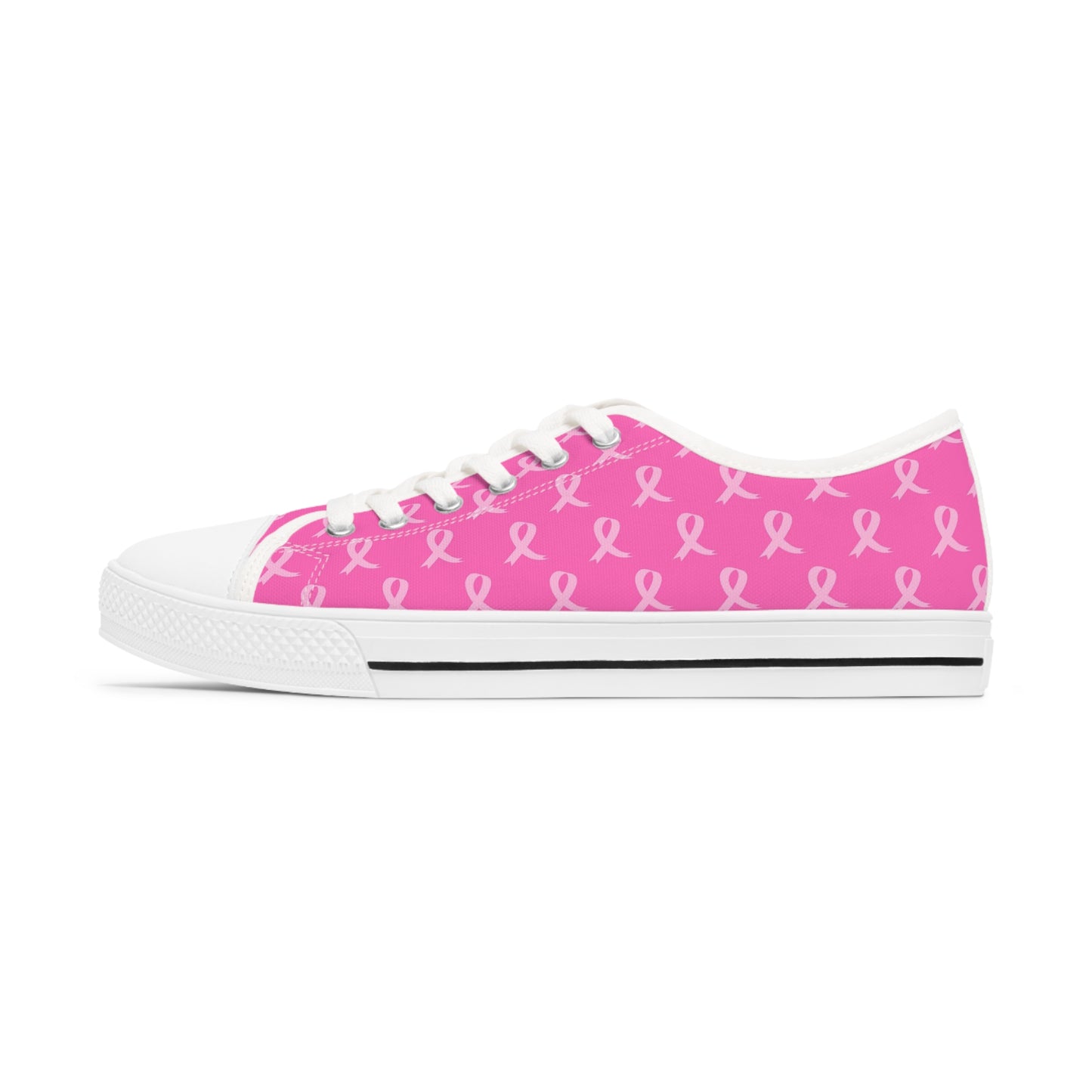 Breast Cancer Awareness Women's Low Top Sneakers