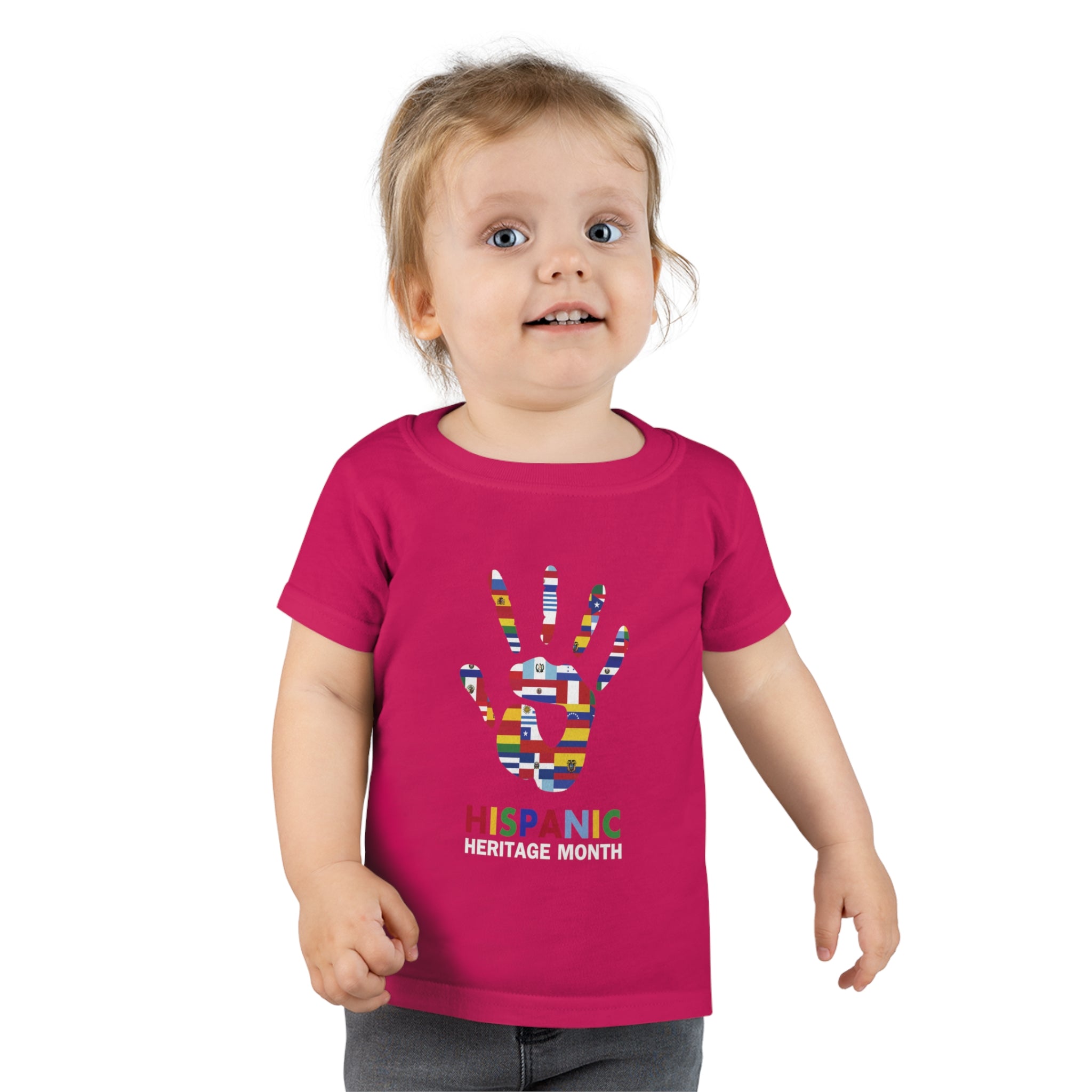 Flag Handprint - Hispanic Heritage Month Toddler T-shirt
