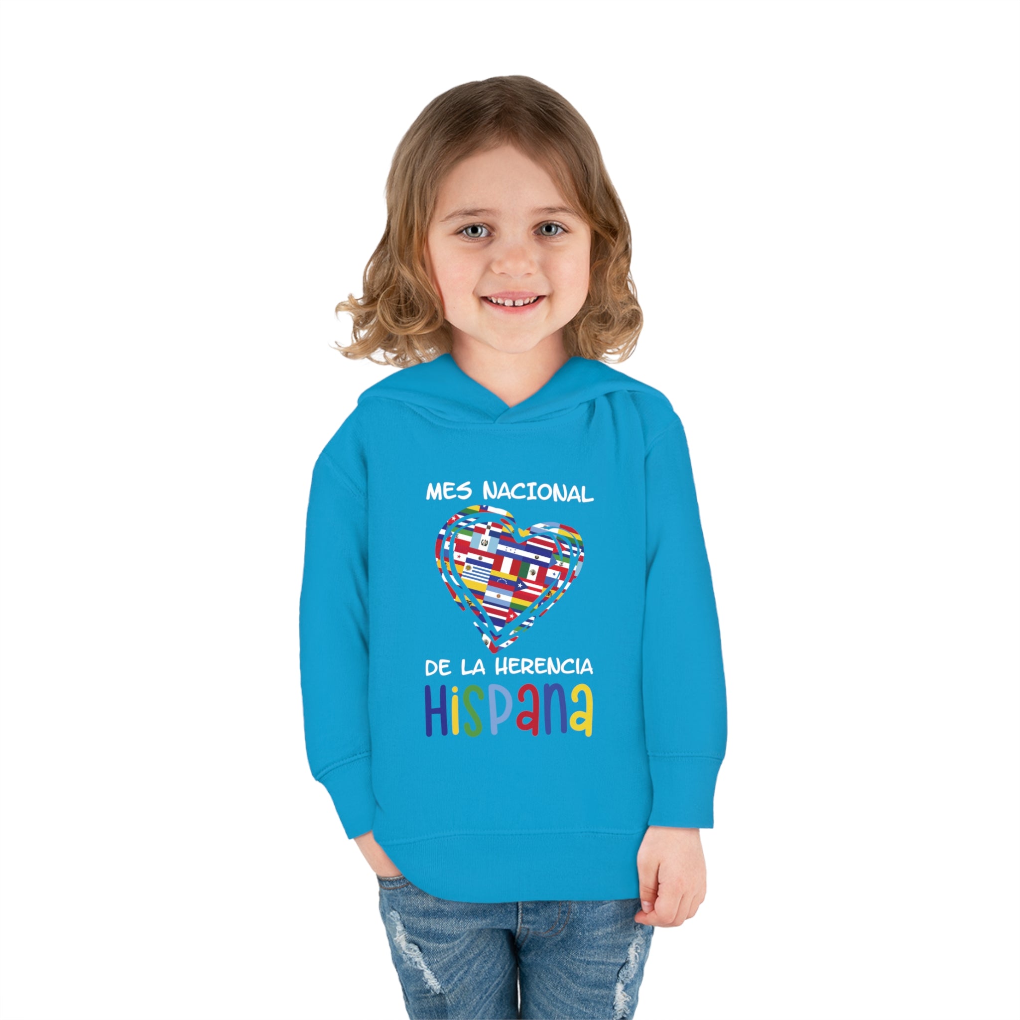 Mes Nacional Heart - Hispanic Heritage Month Toddler Hoodie
