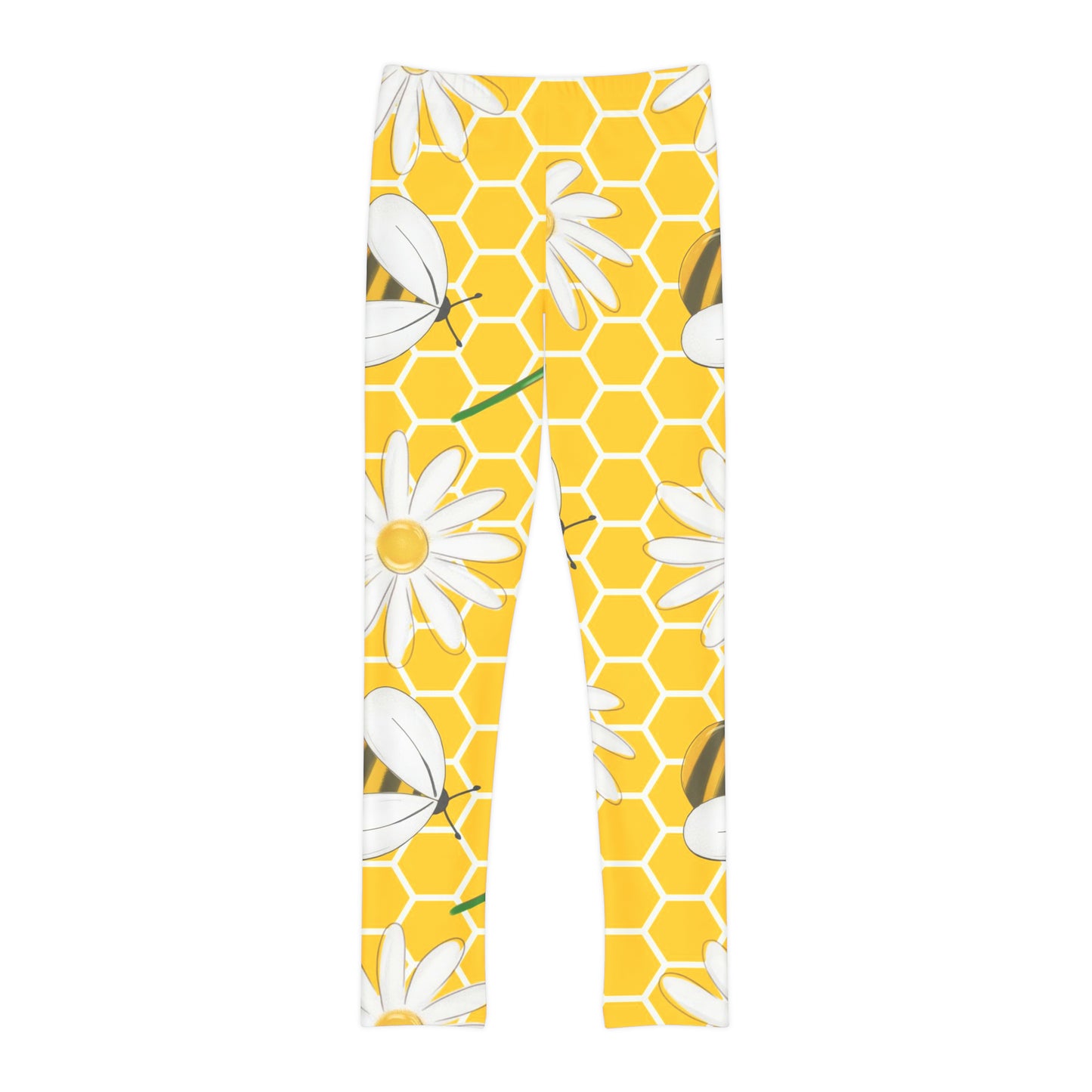 Bees & Daisies Youth Full-Length Leggings