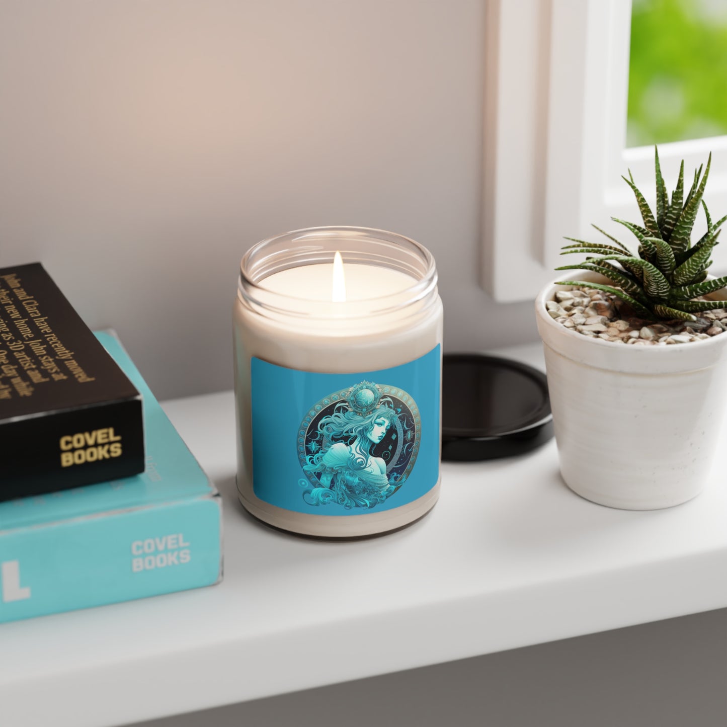 Aquarius Star Sign Soy Candle Zodiac Customized Candle Gift For Birthday