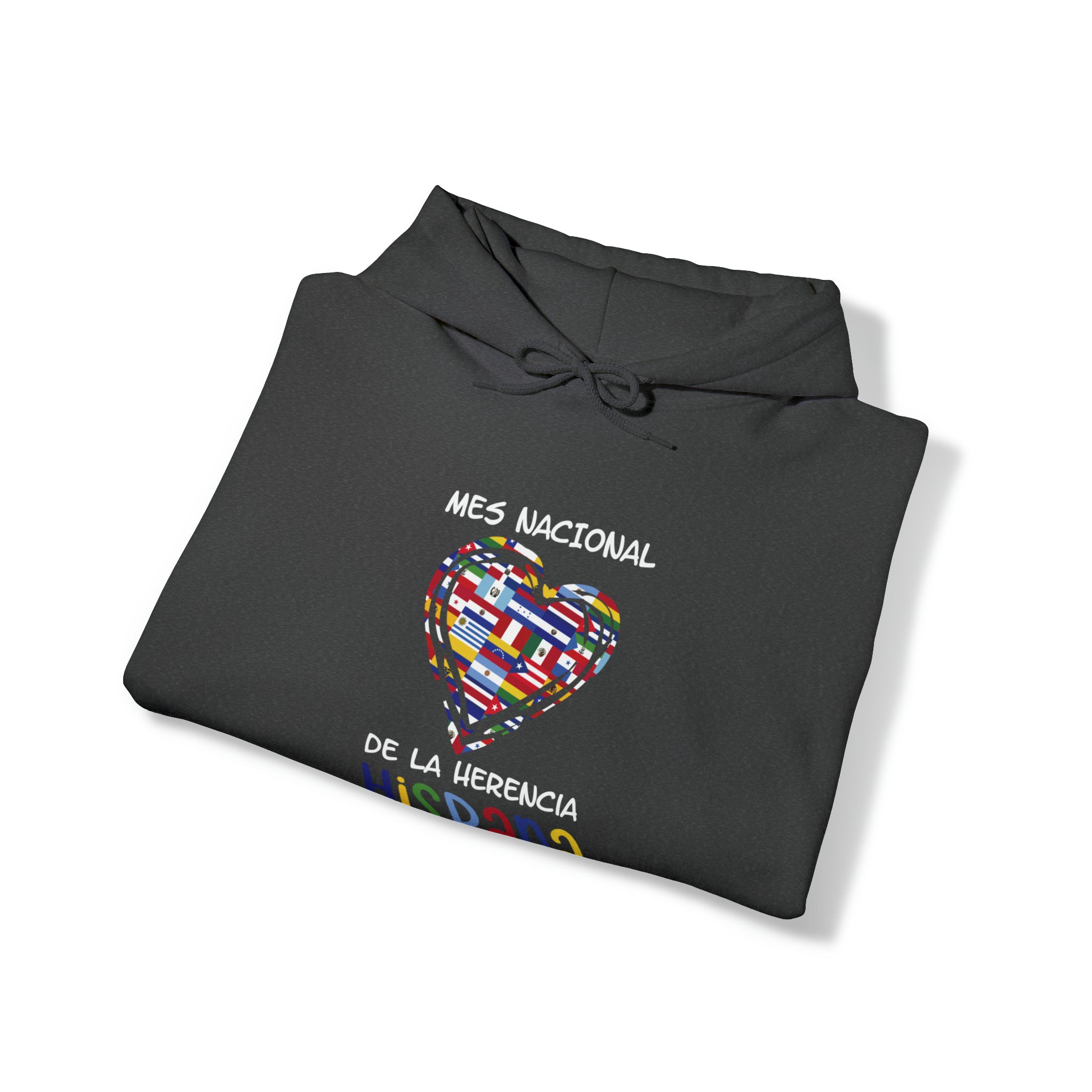 Mes Nacional Heart - Hispanic Heritage Month Unisex Hoodie