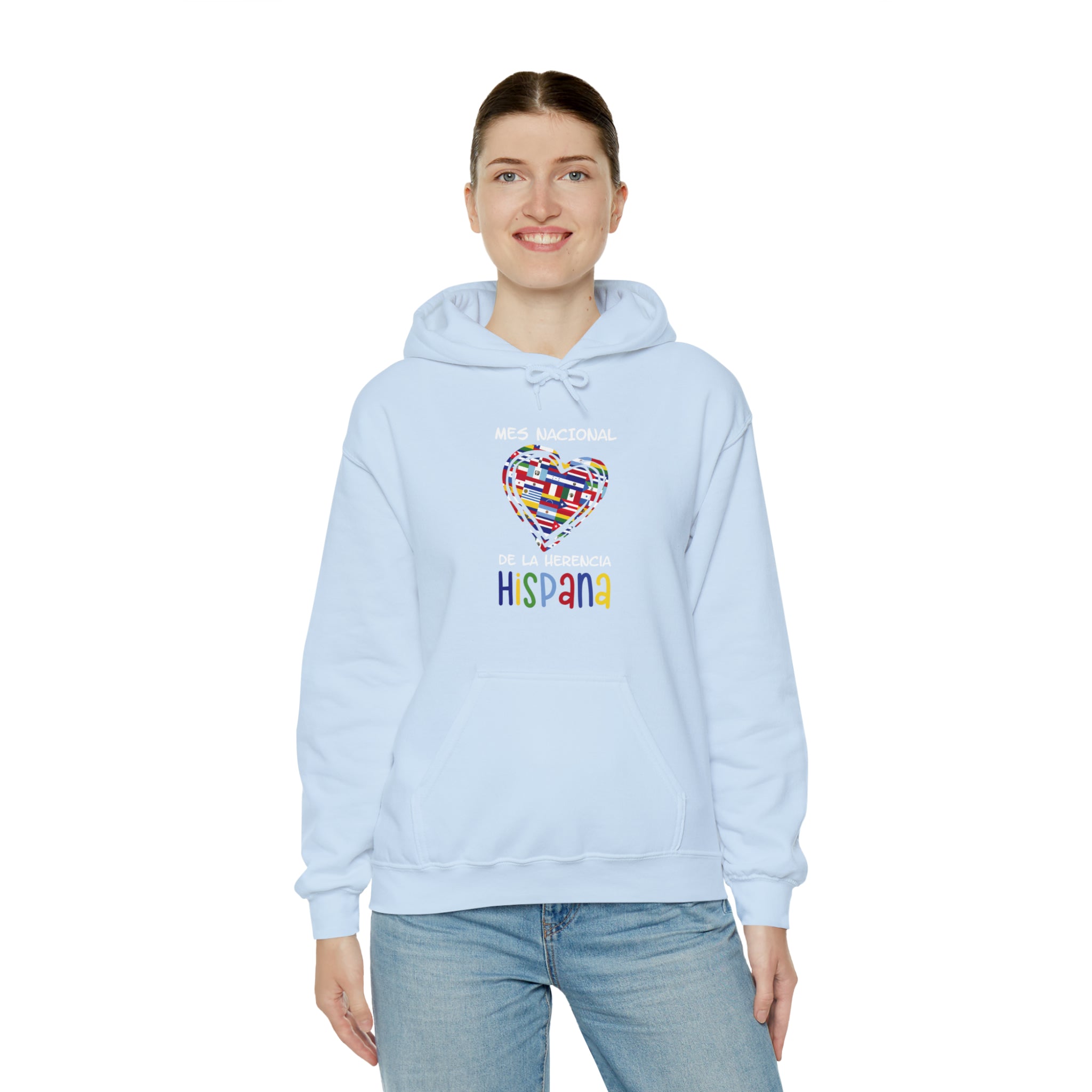 Mes Nacional Heart - Hispanic Heritage Month Unisex Hoodie