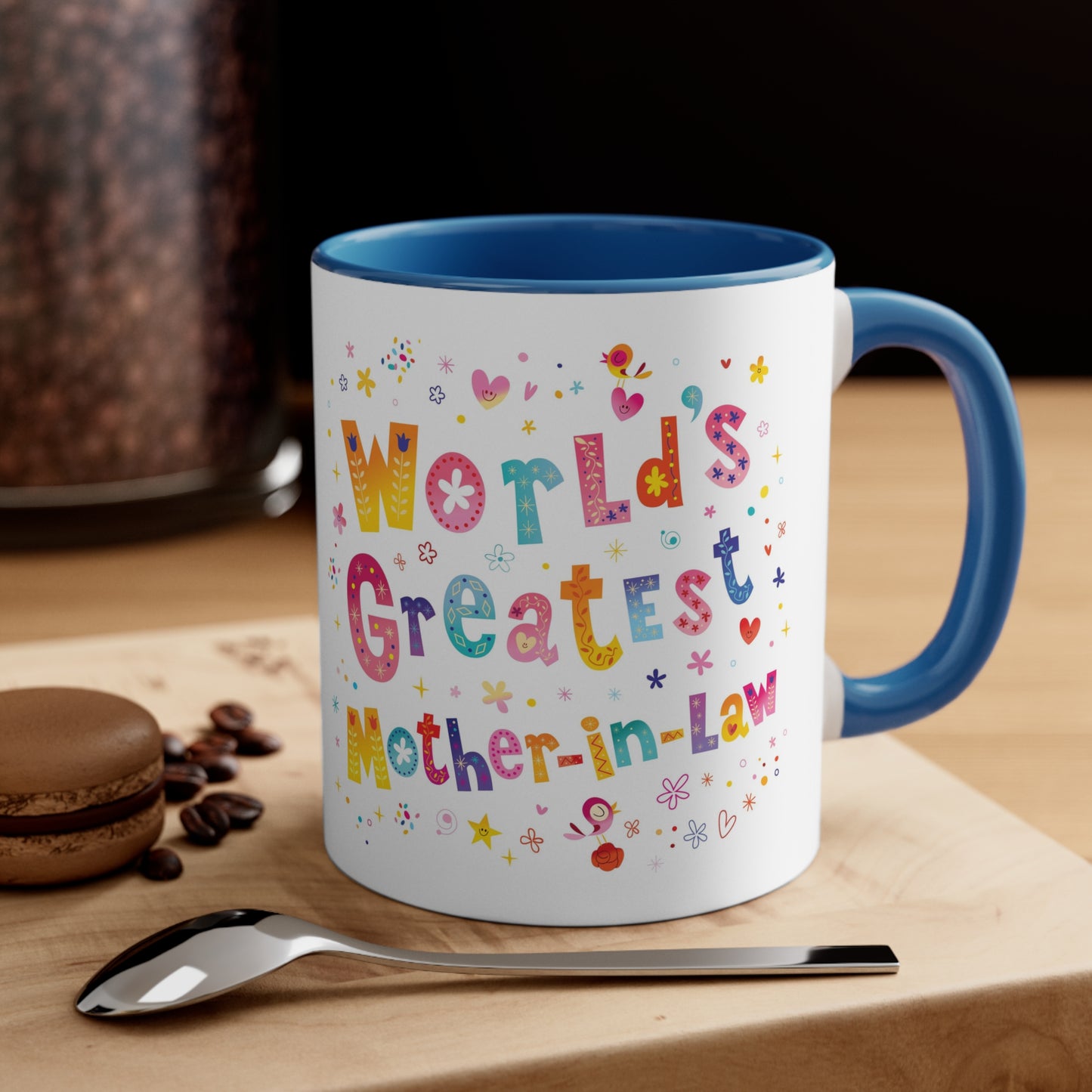 World's Greatest Mother-In-Law Accent Coffee Mug, 11oz