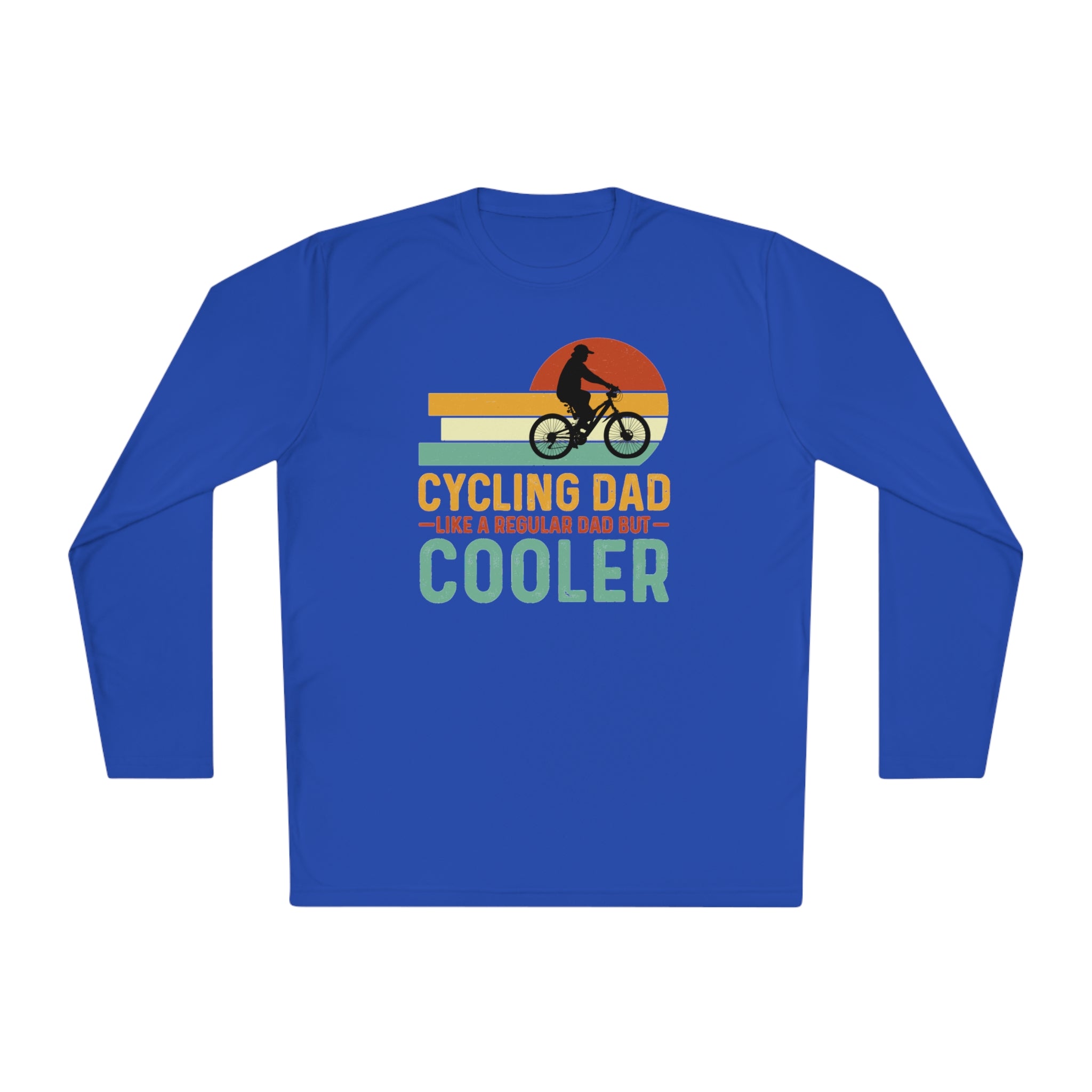 Cycling Dad Like A Regular Dad But Cooler Shirt ,Father's Day Shirt, Father Gift , Gift For Dad, Funny Bicycle Gift, Cycling Gift for Dad, Unisex Lightweight Long Sleeve Tee