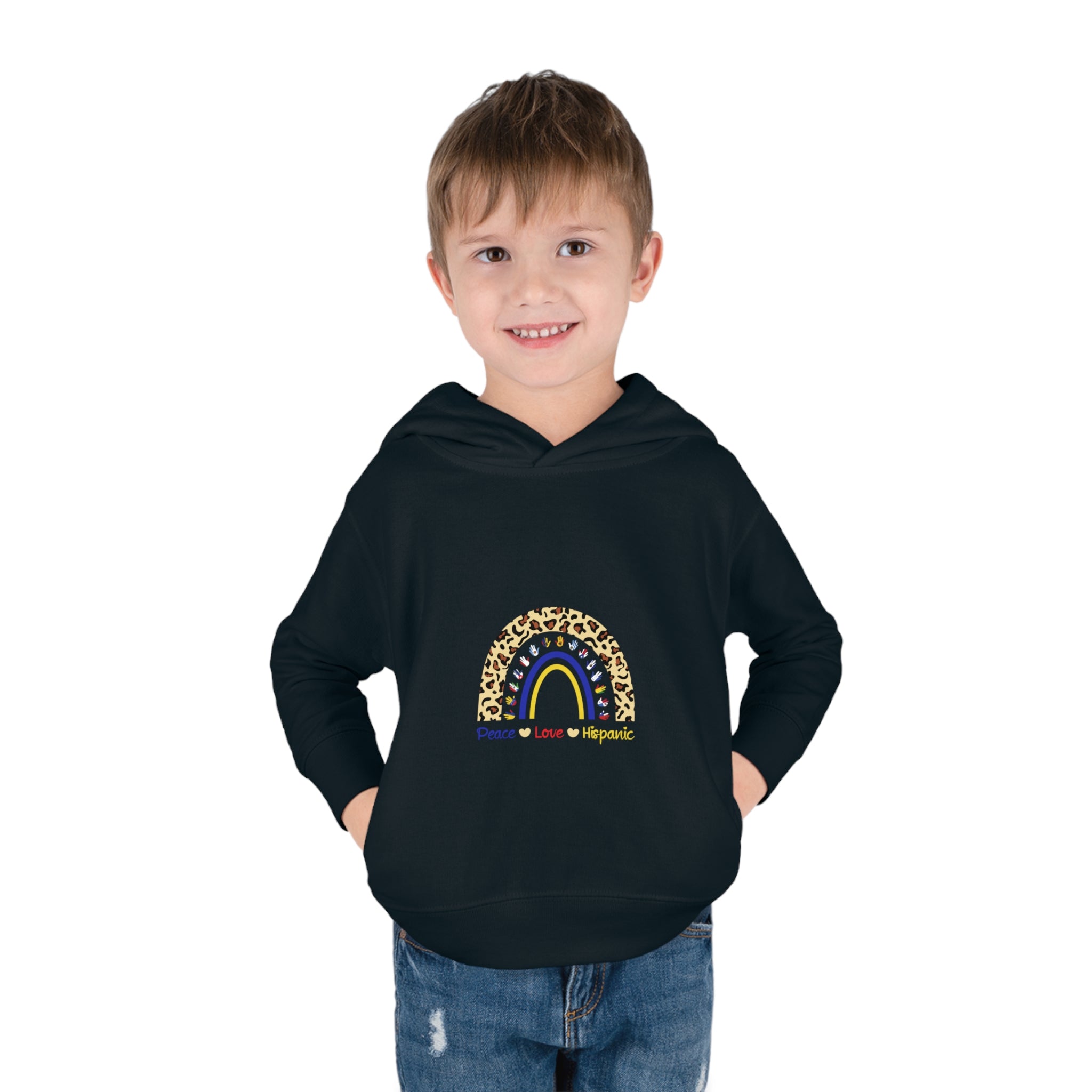 Leopard Rainbow - Hispanic Heritage Month Toddler Hoodie