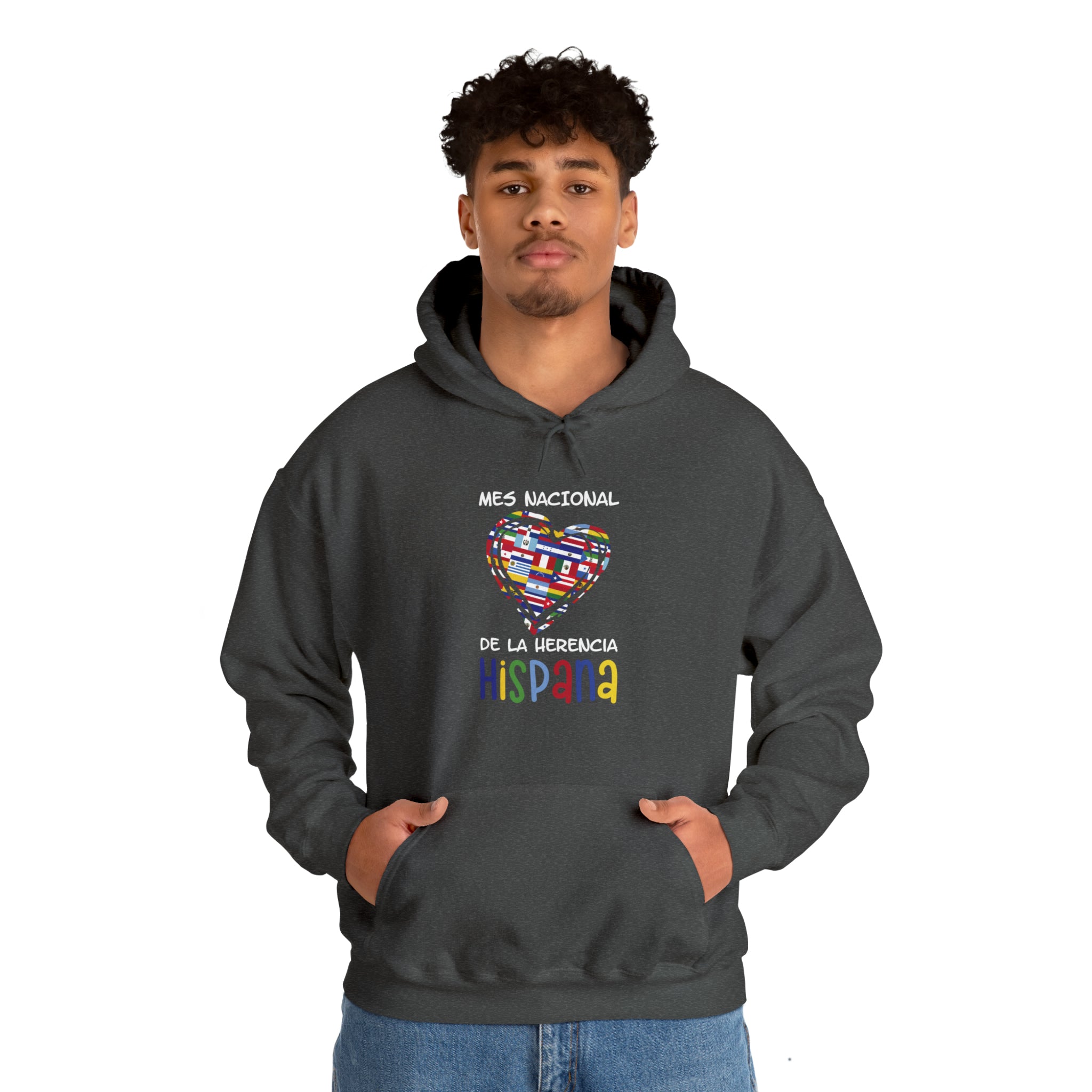 Mes Nacional Heart - Hispanic Heritage Month Unisex Hoodie