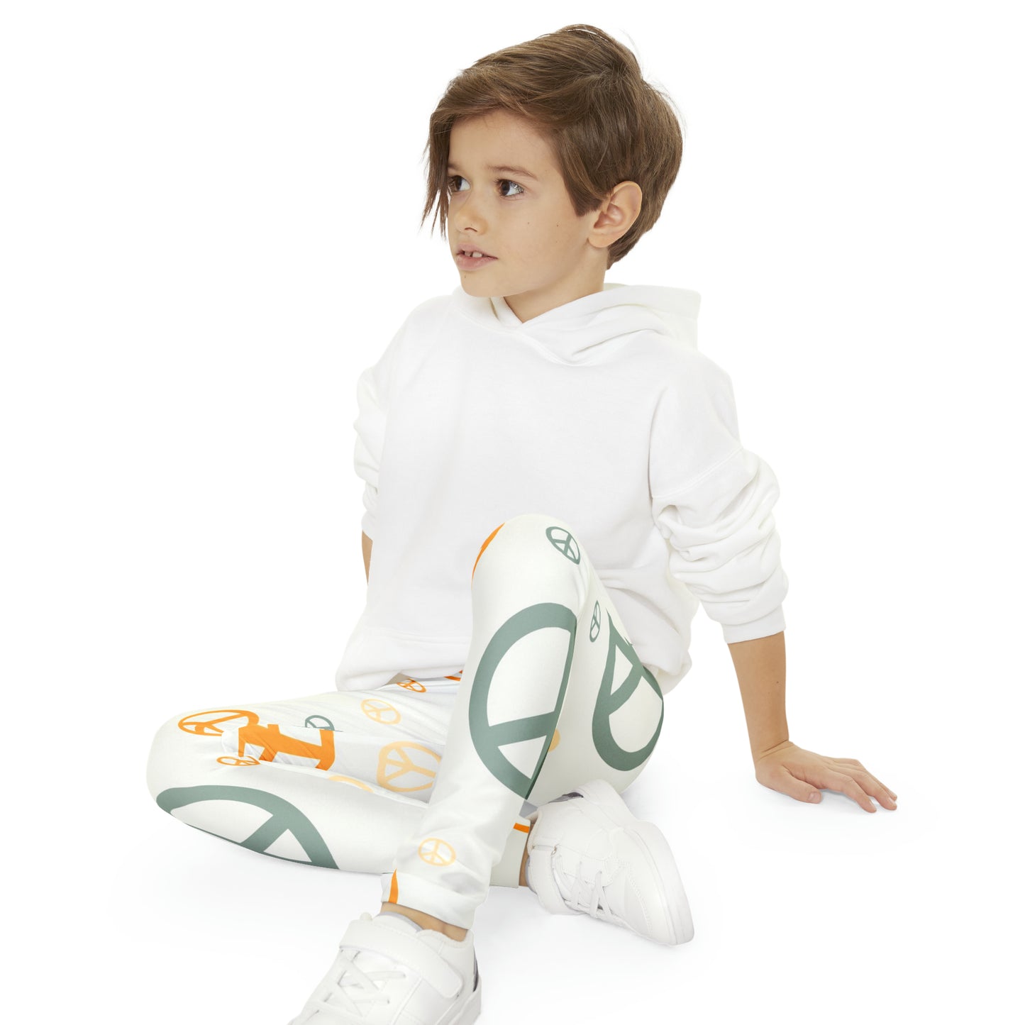 Peace Signs Youth Full-Length Leggings