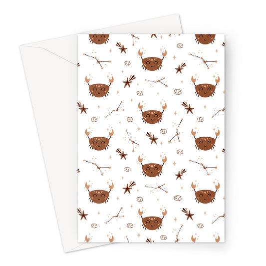 Cancer Pattern Greeting Card