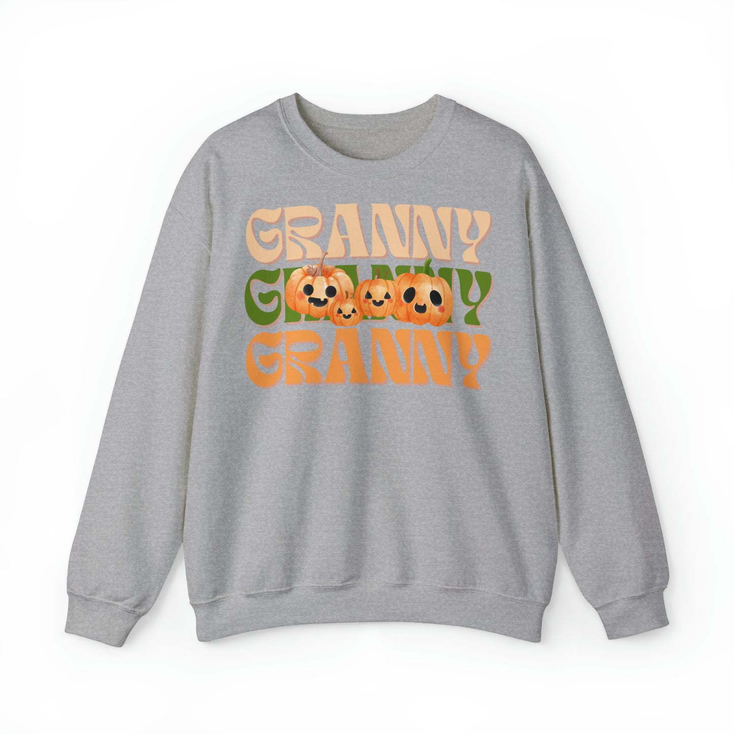 Granny Pumpkin Unisex Heavy Blend™ Crewneck Sweatshirt