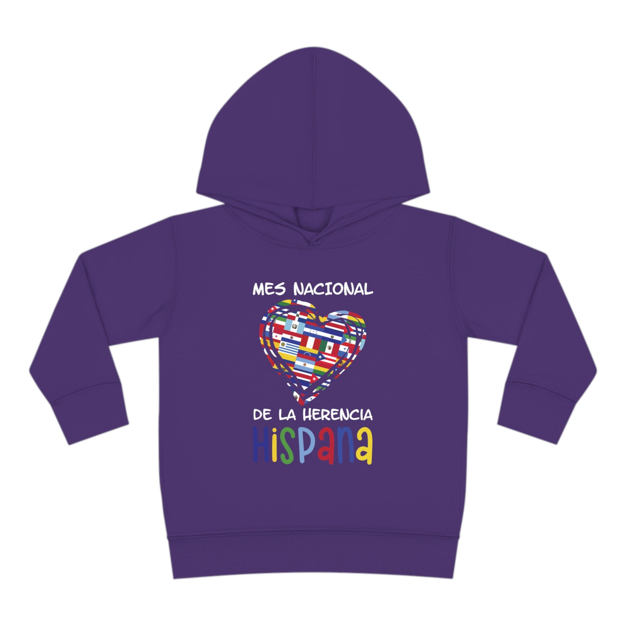Mes Nacional Heart - Hispanic Heritage Month Toddler Hoodie