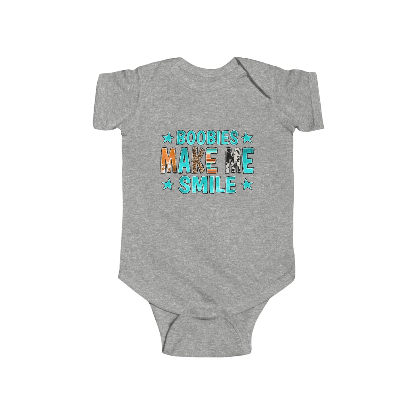 Boobies Make Me Smile - Onesie Infant Fine Jersey Bodysuit