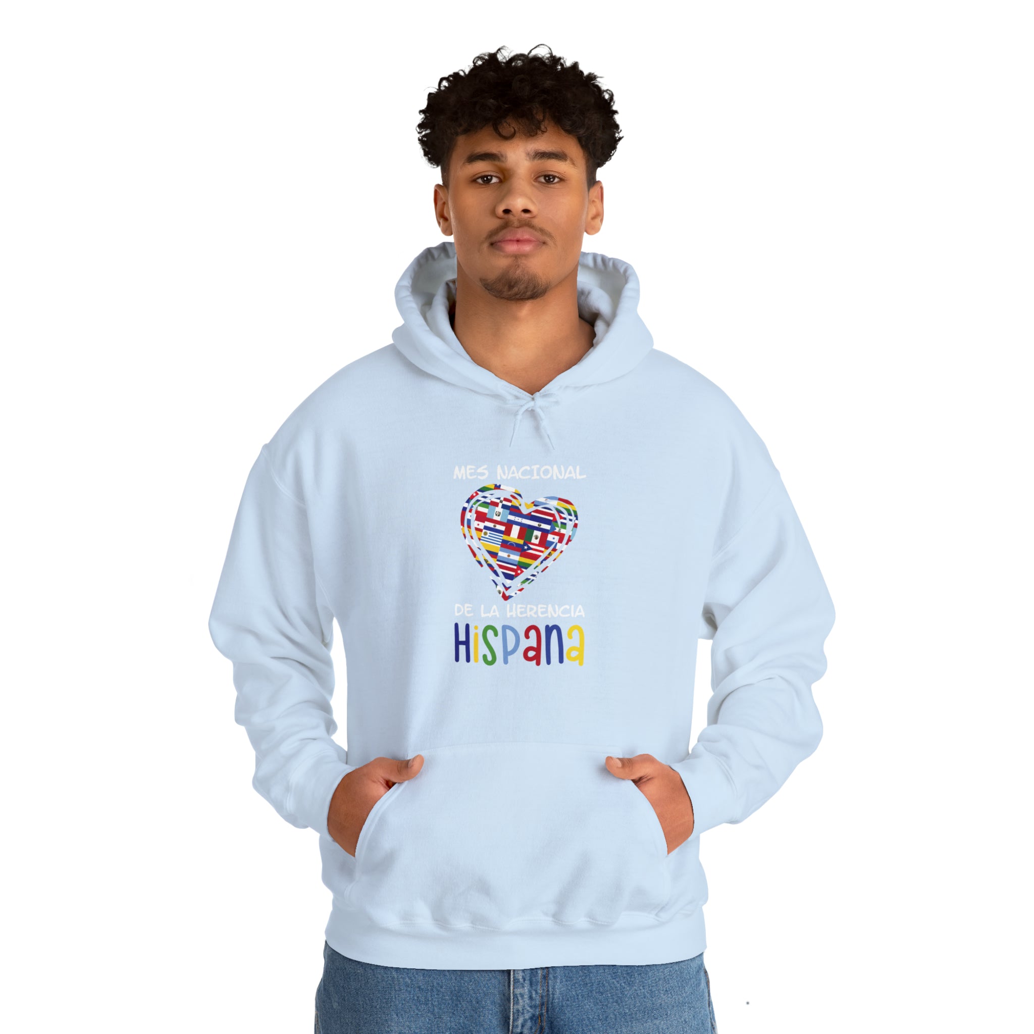 Mes Nacional Heart - Hispanic Heritage Month Unisex Hoodie
