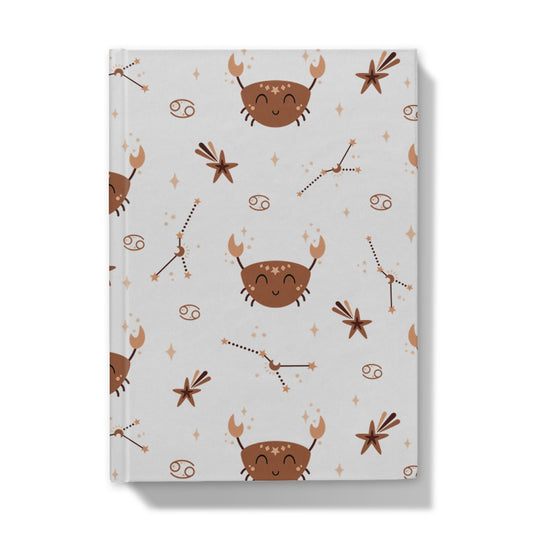 Cancer Pattern Hardback Journal