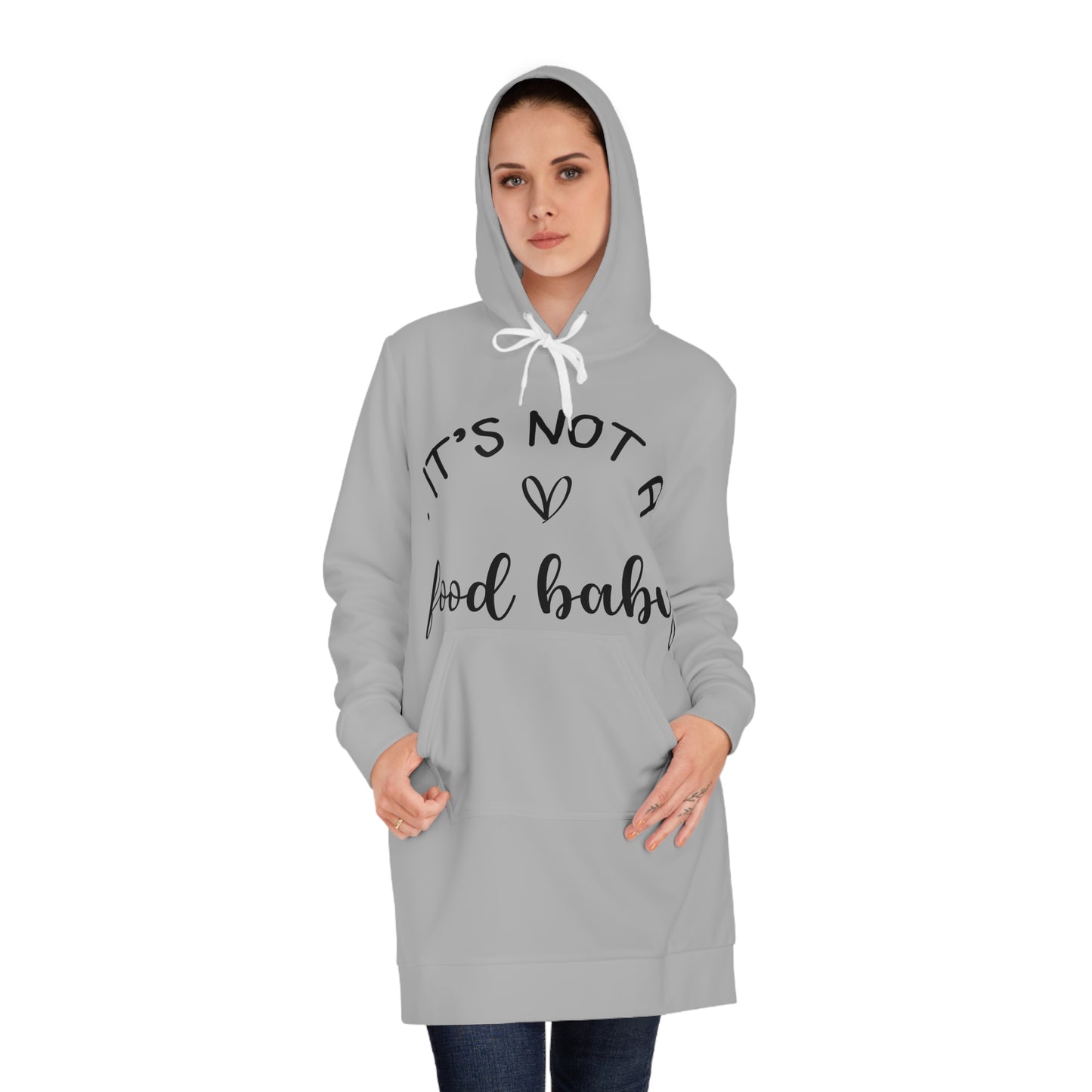 It's Not a Food Baby Women's Hoodie Dress (AOP)