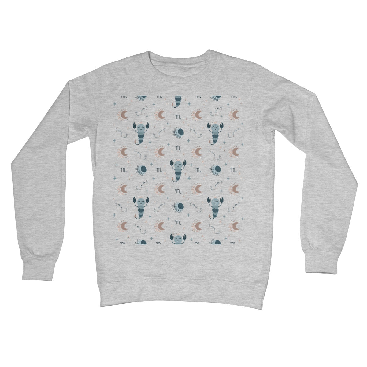 Scorpio Pattern Crew Neck Sweatshirt