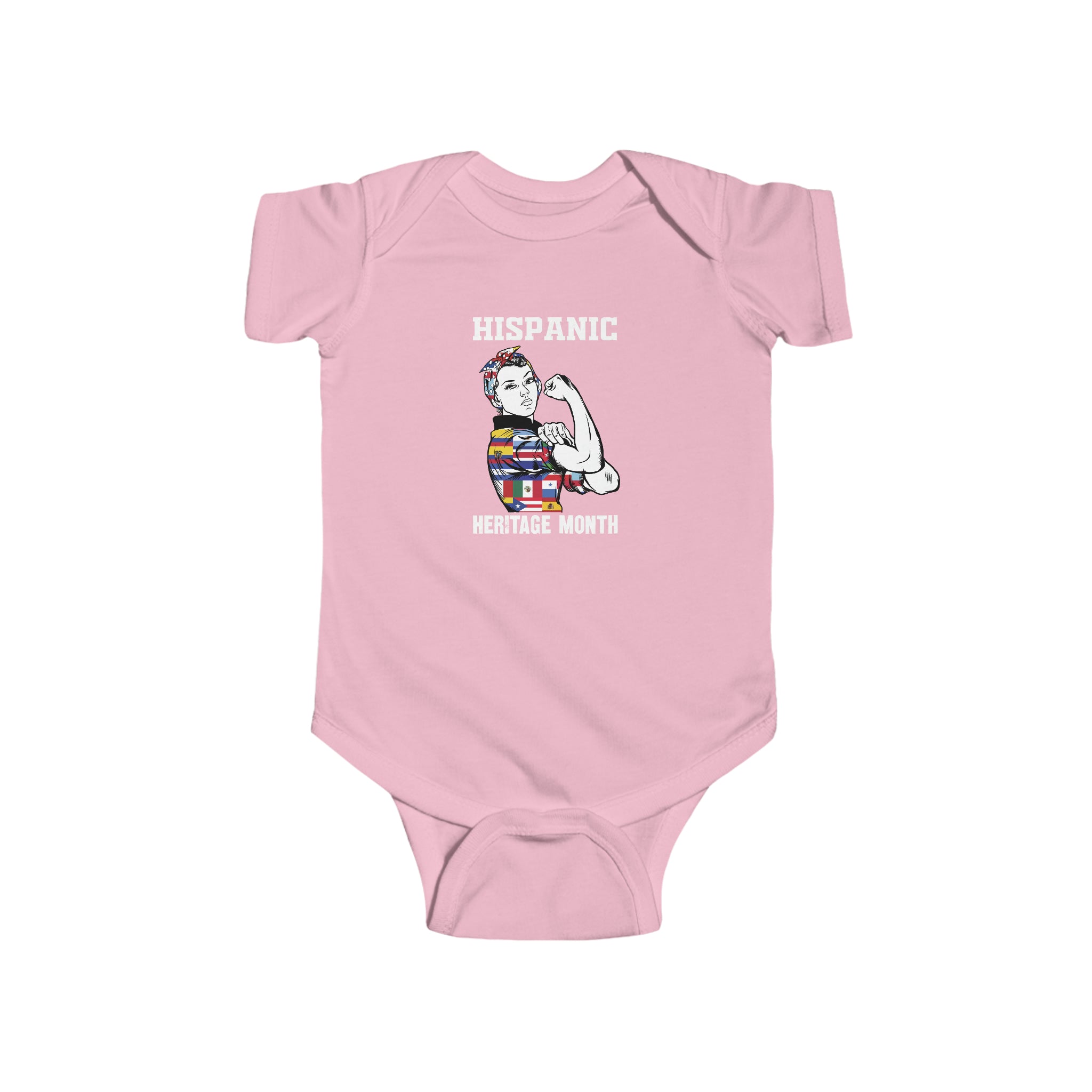 Muscle Strong Woman - Hispanic Heritage Month Infant  Bodysuit