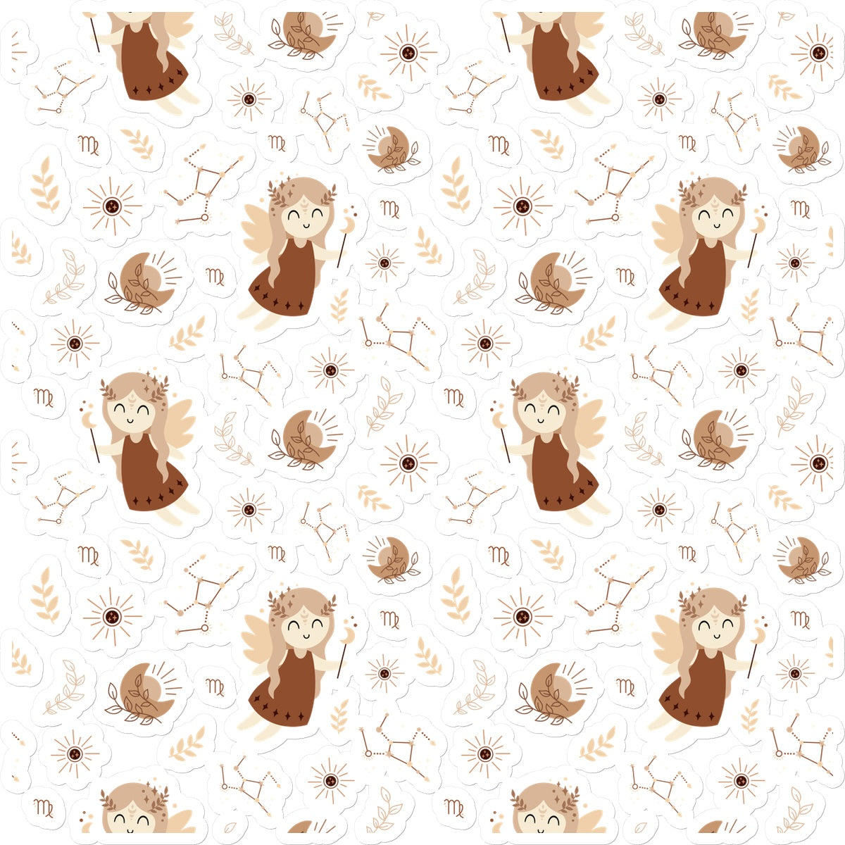 Virgo Pattern Sticker