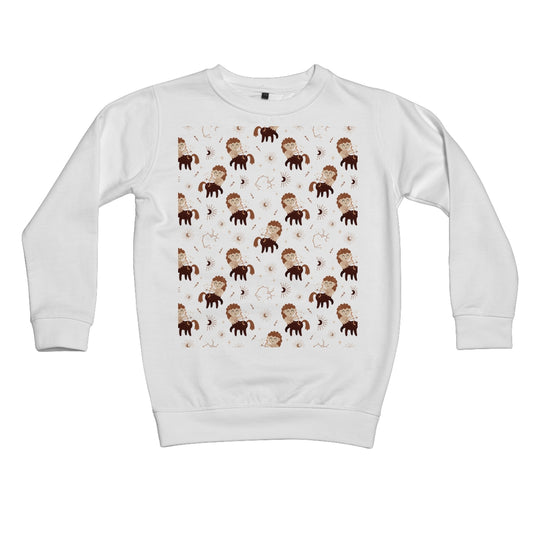 Sagittarius Pattern Kids Sweatshirt