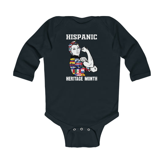 Hispanic Heritage Month Infant Long Sleeve Bodysuit