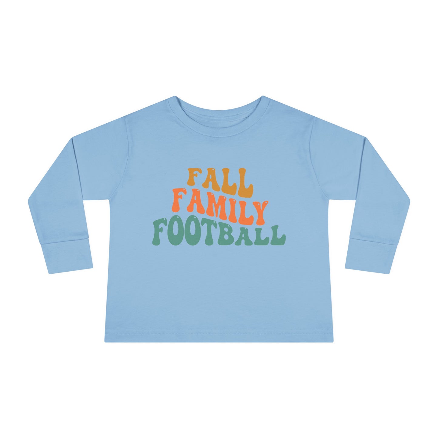 Fall Family Football Toddler Long Sleeve Tee