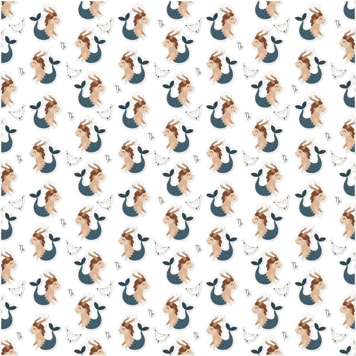 Capricorn Pattern Temporary Tattoo