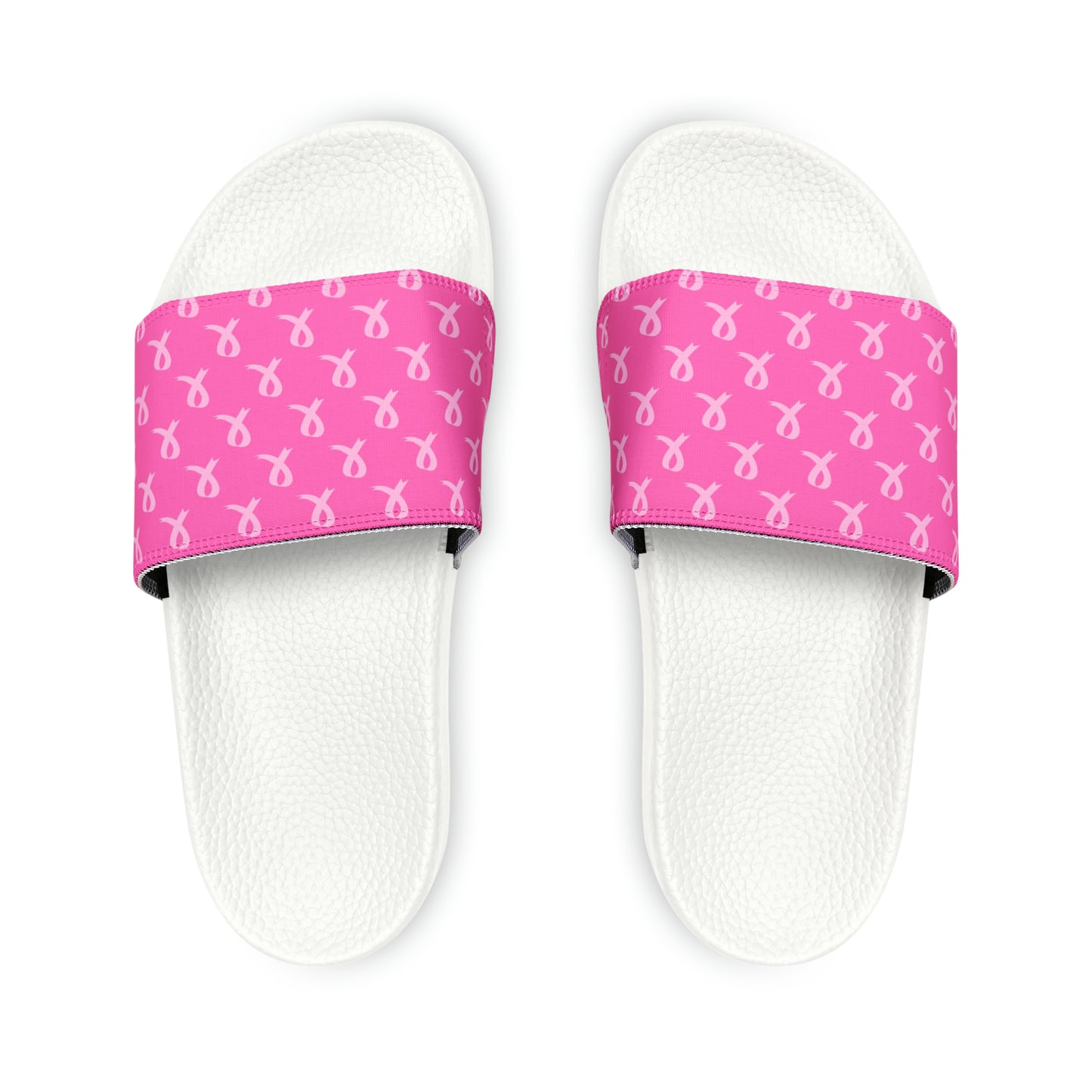 Breast Cancer Women's PU Slide Sandals