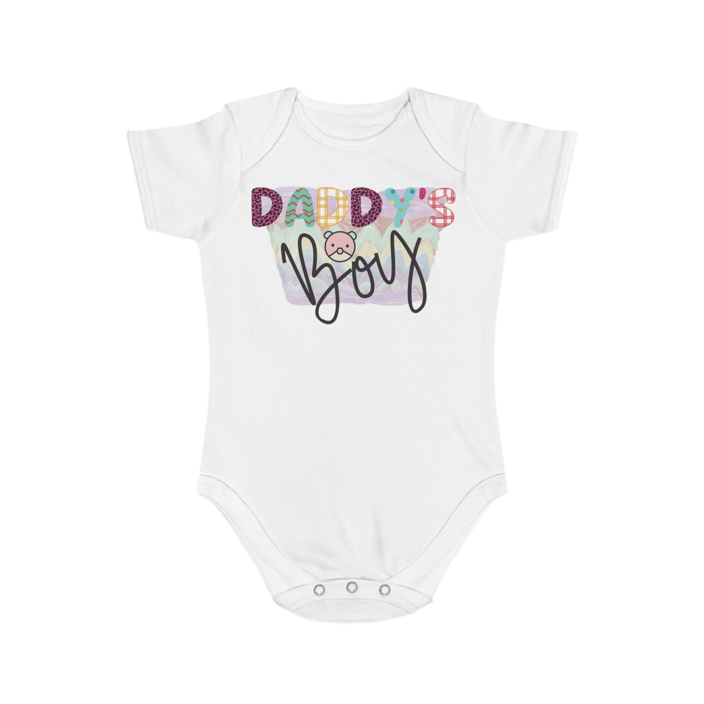 Daddy's Boy, Daddy's Boy Onesie, Daddy's Boy Jumpsuit, Daddy's Boy Bodysuit, Short Sleeve Baby Bodysuit, 100% cotton onesie