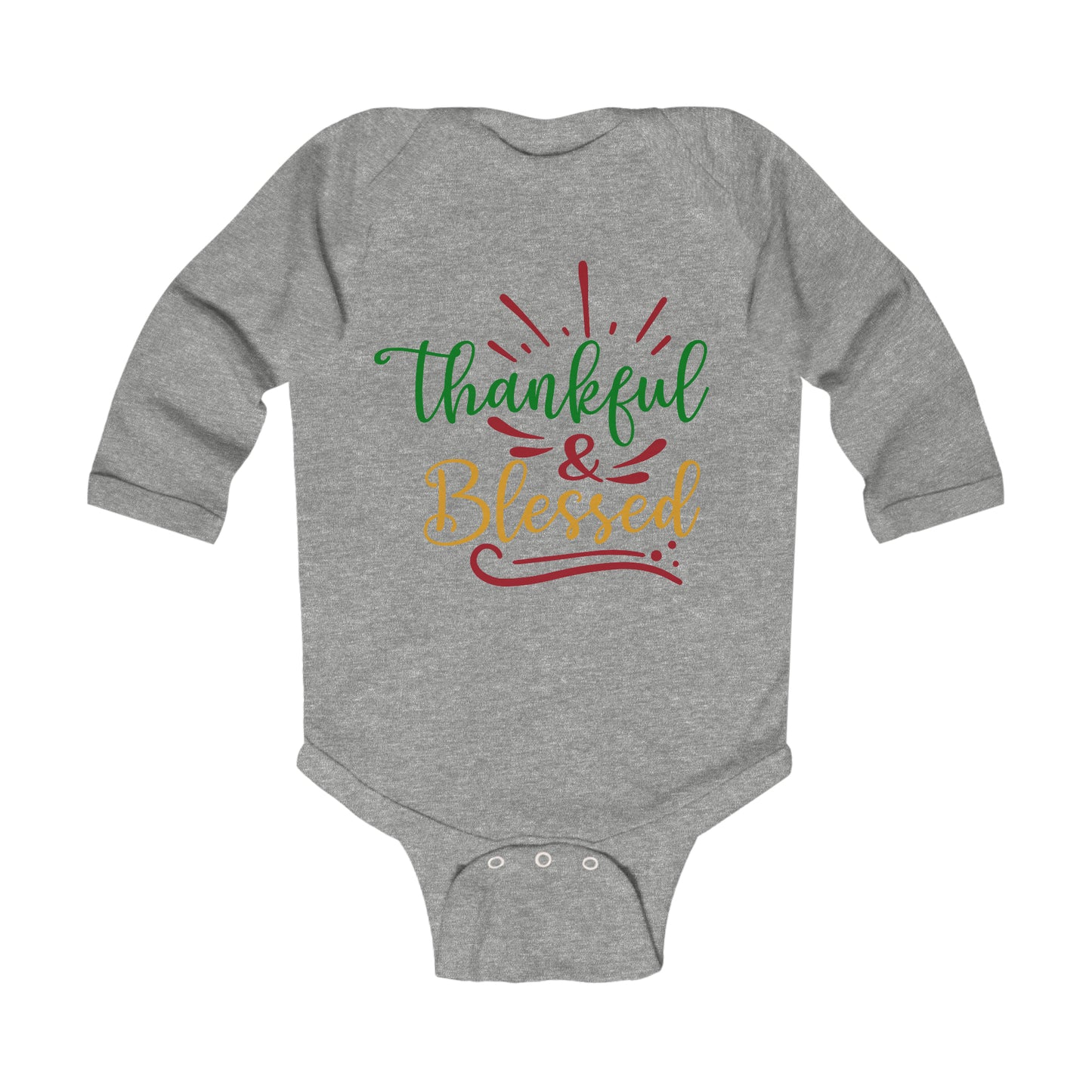 Thankful & Blessed  Infant Long Sleeve Bodysuit